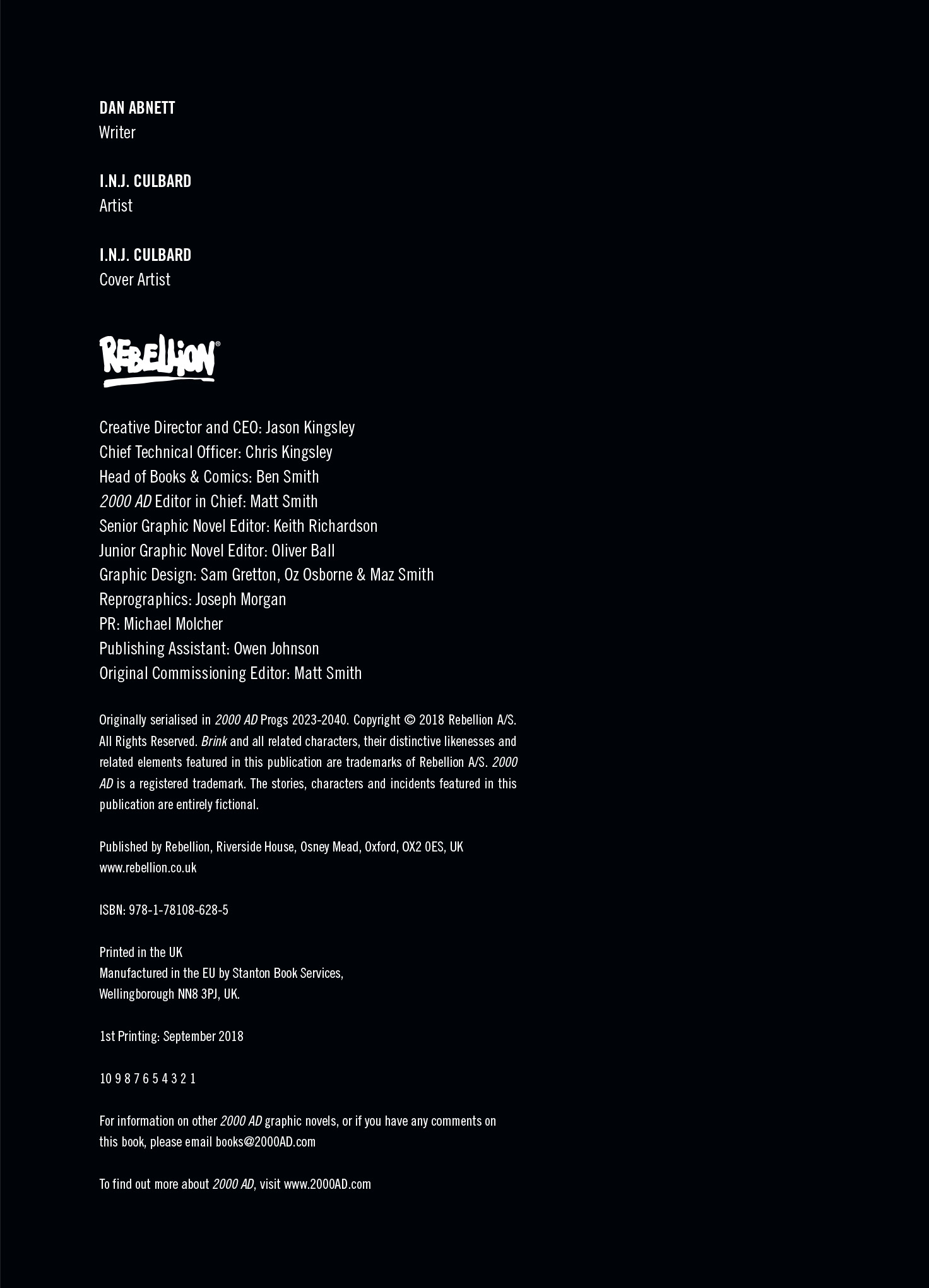 Read online Brink comic -  Issue # TPB 2 - 2