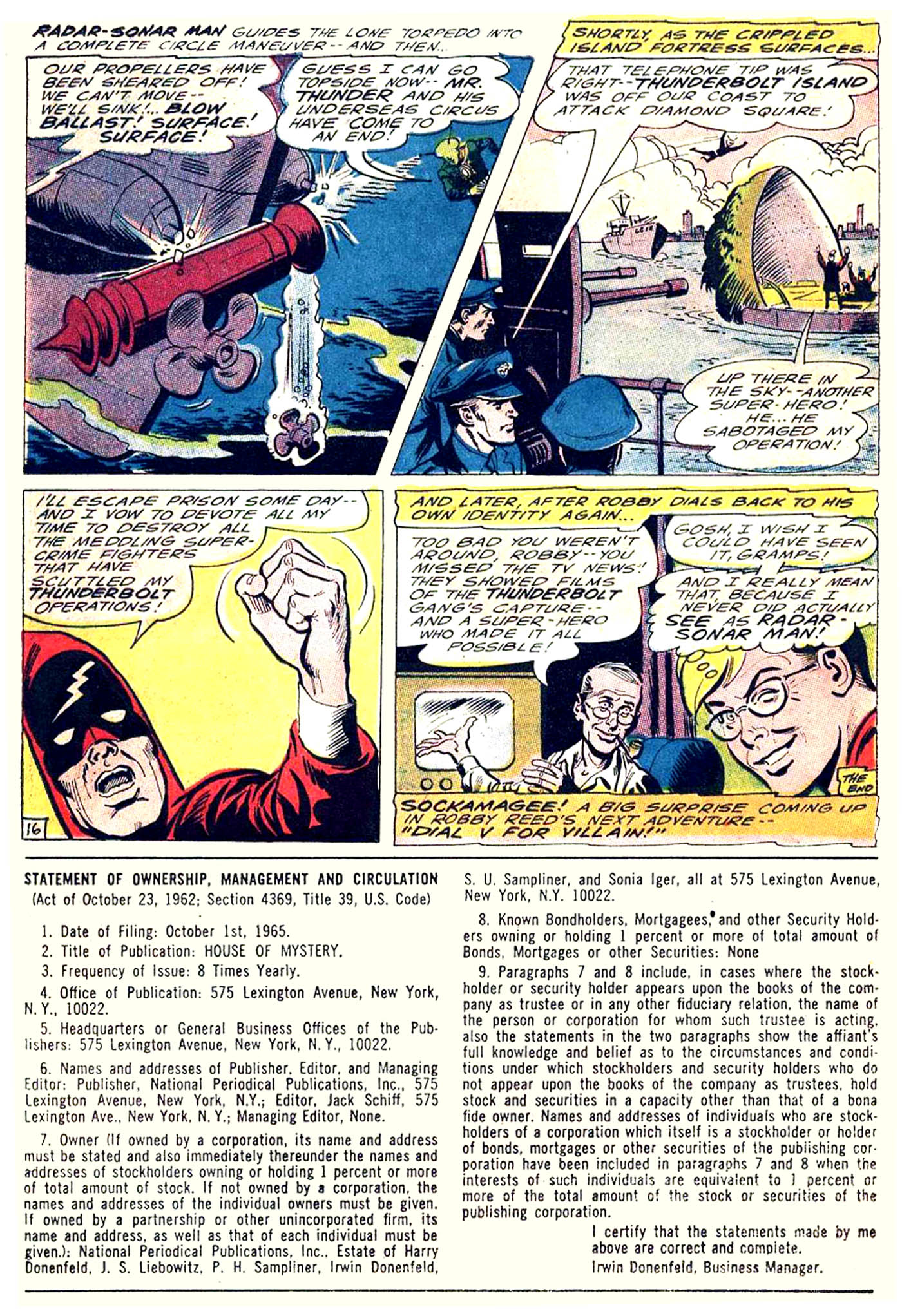 Read online House of Mystery (1951) comic -  Issue #157 - 22