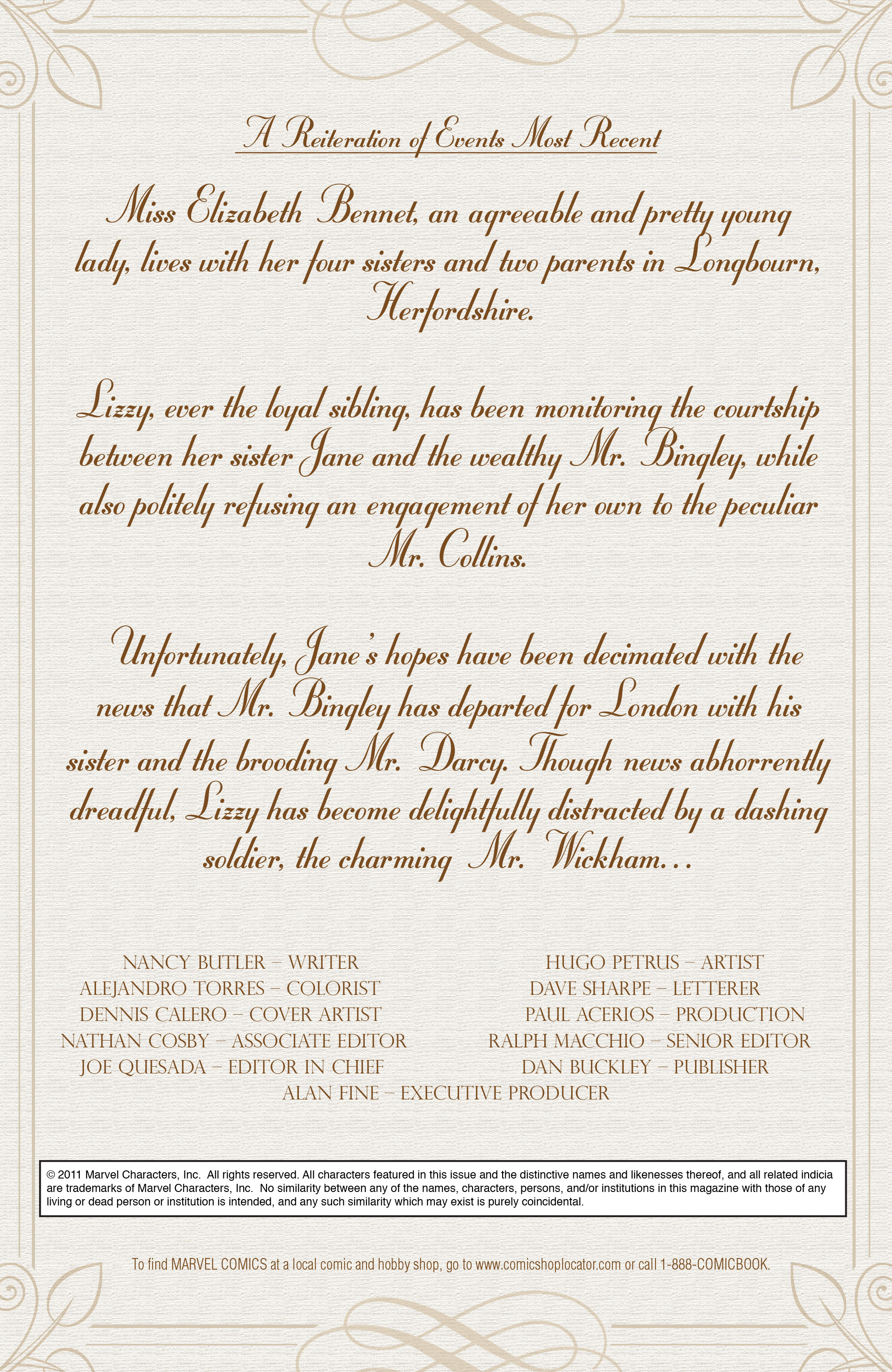 Read online Pride & Prejudice (2009) comic -  Issue #3 - 2