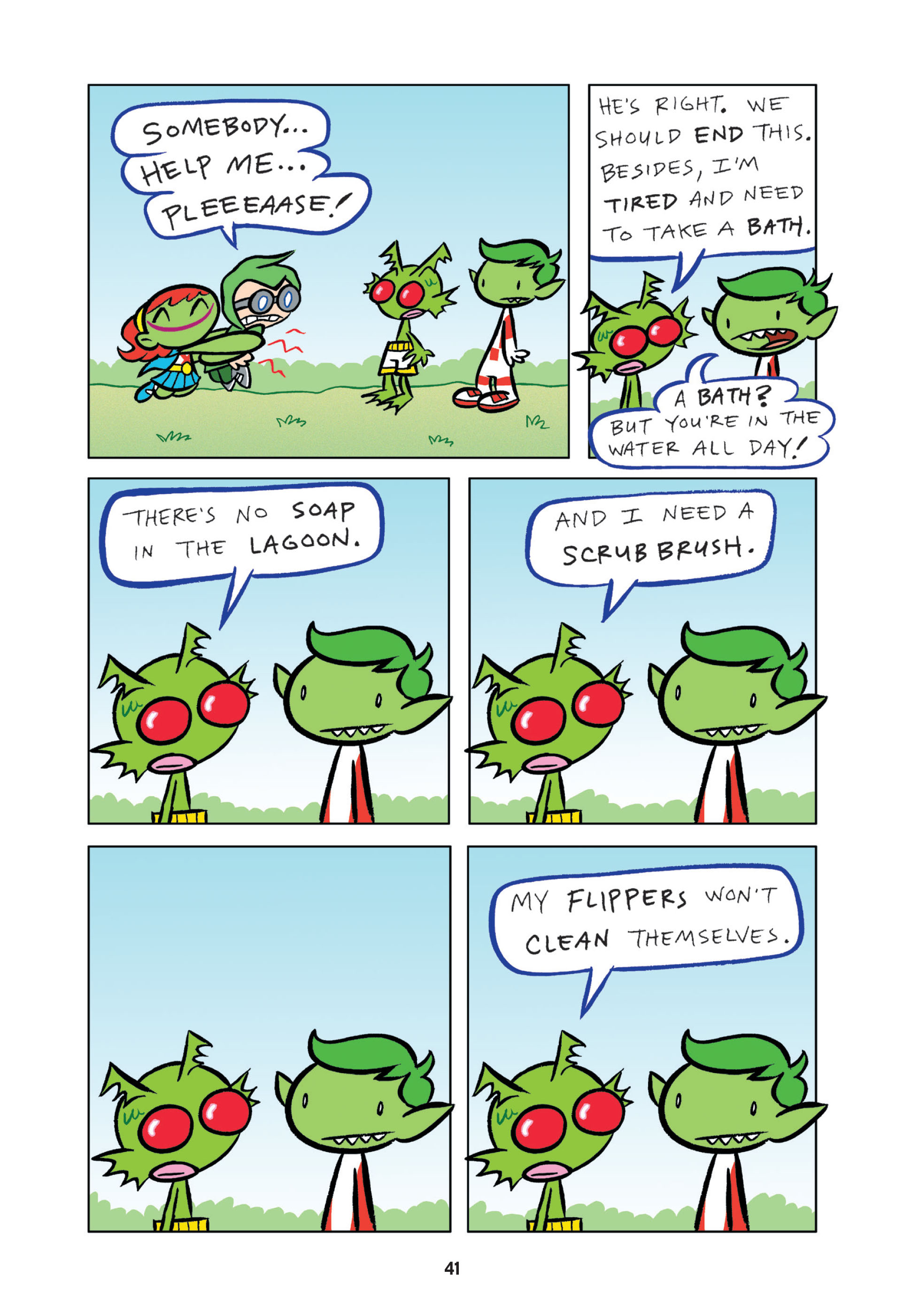 Read online Tiny Titans: Beast Boy & Raven comic -  Issue # TPB - 41