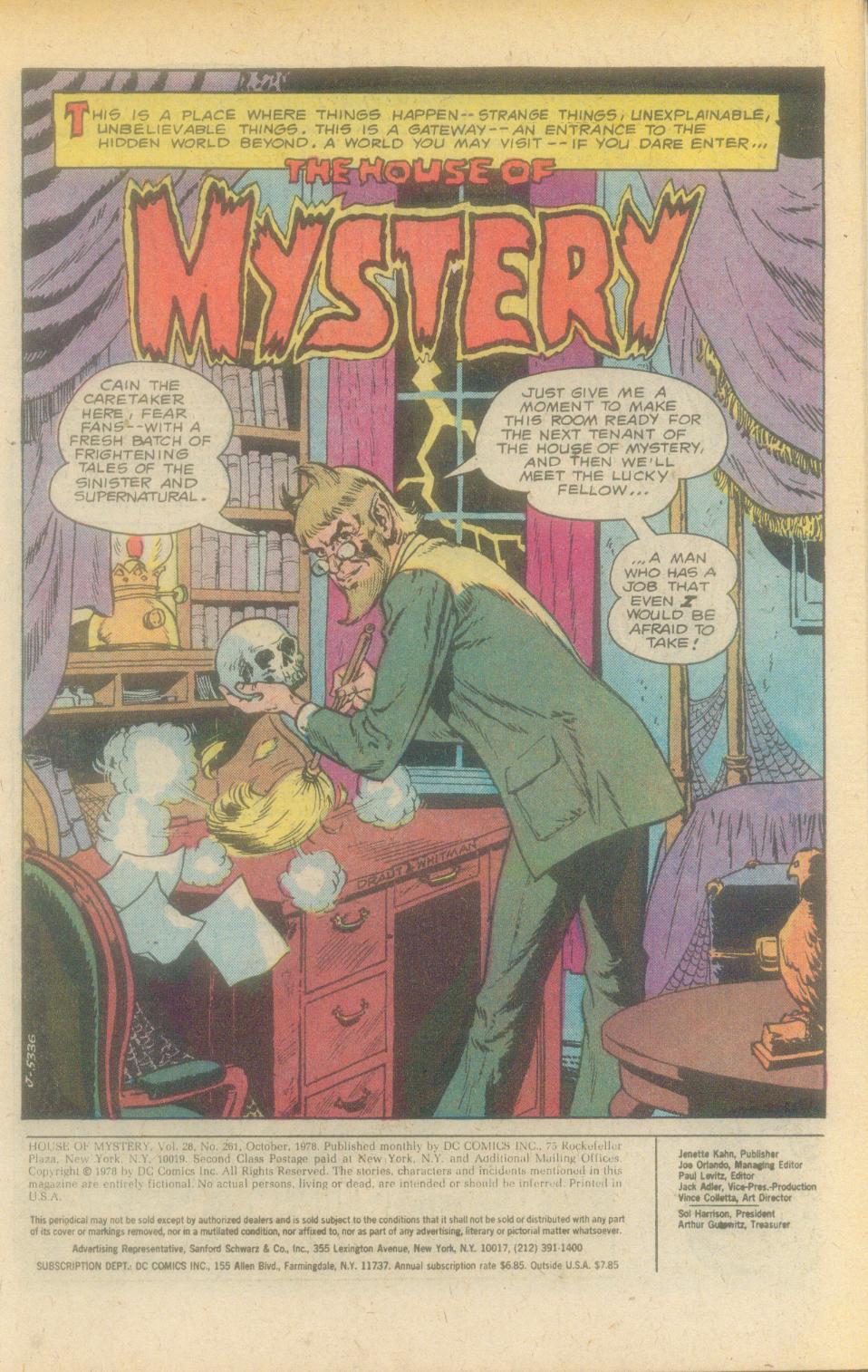 Read online House of Mystery (1951) comic -  Issue #261 - 4