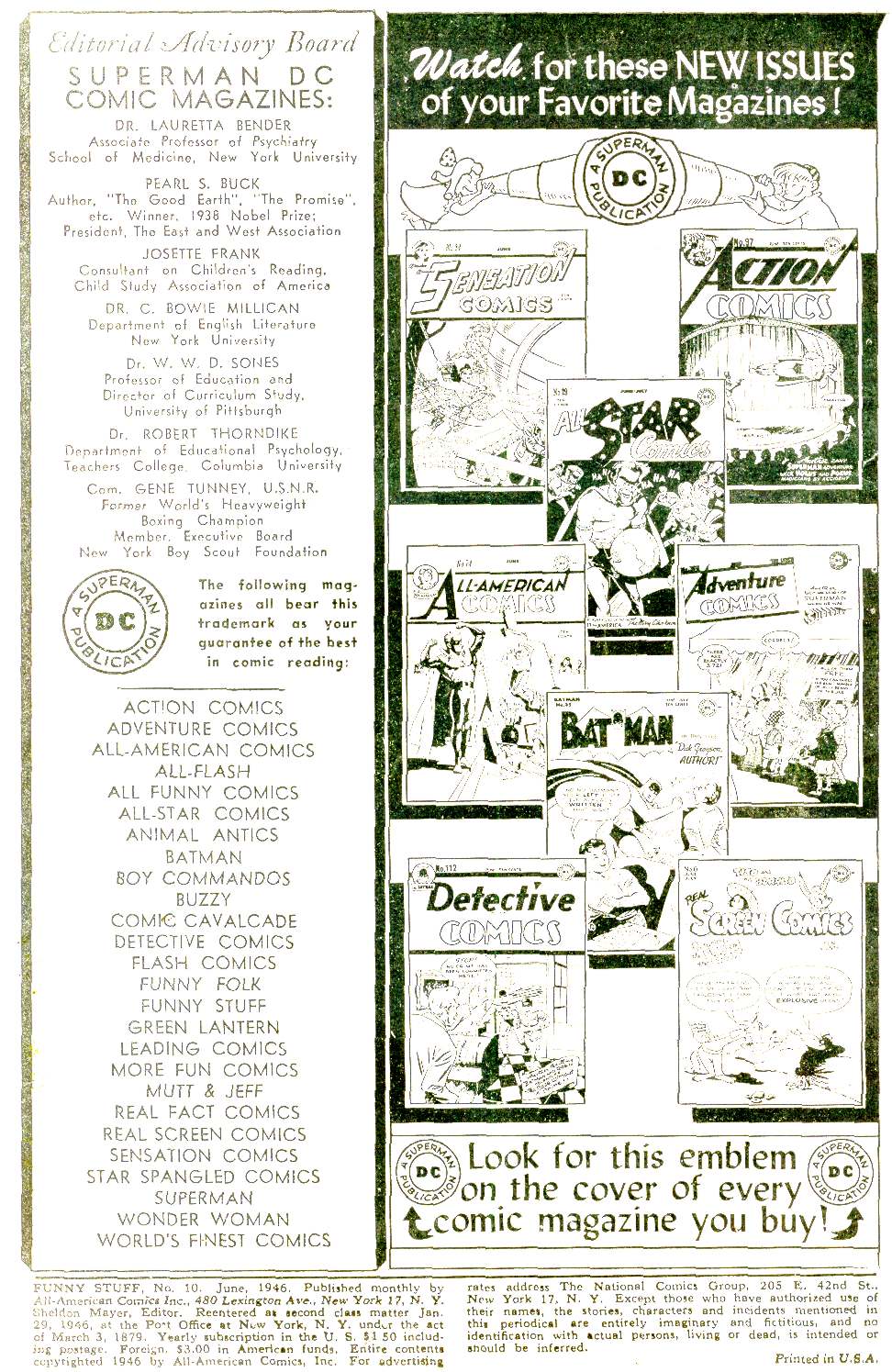 Read online Funny Stuff comic -  Issue #10 - 2