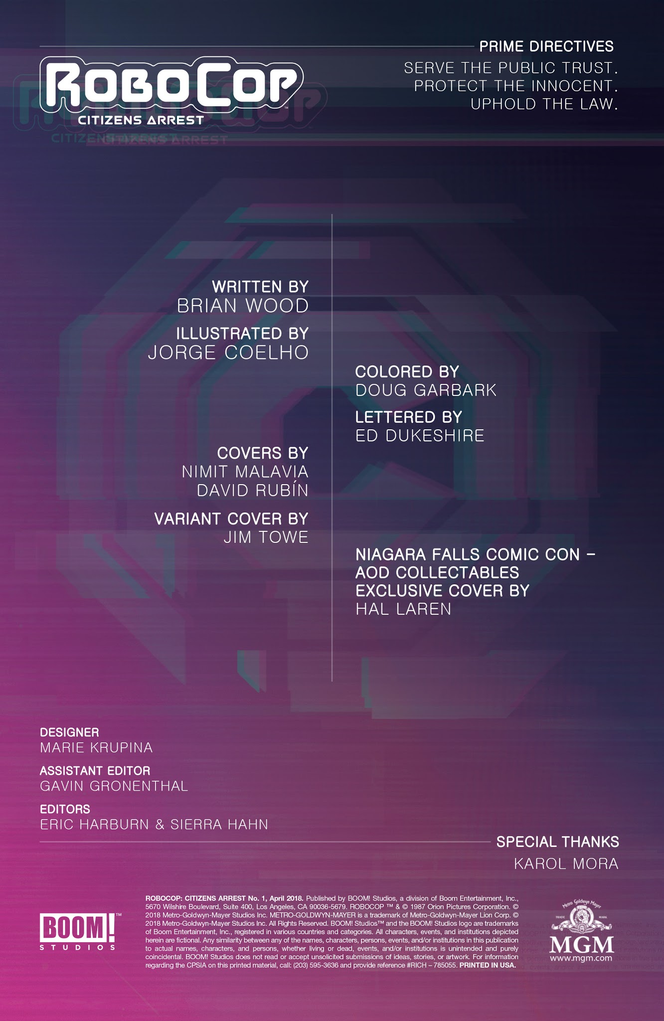 Read online RoboCop: Citizens Arrest comic -  Issue #1 - 2