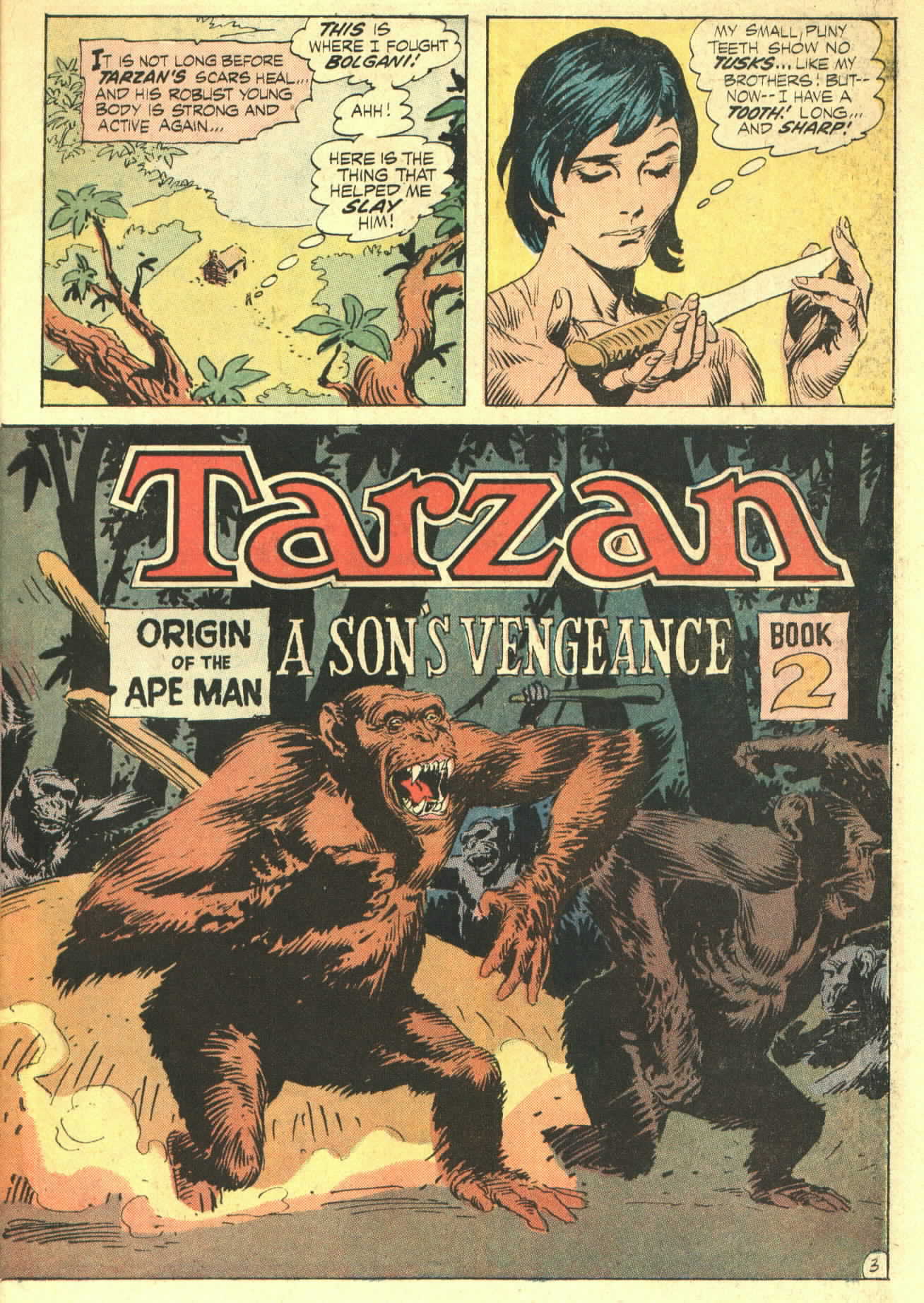 Read online Tarzan (1972) comic -  Issue #208 - 4
