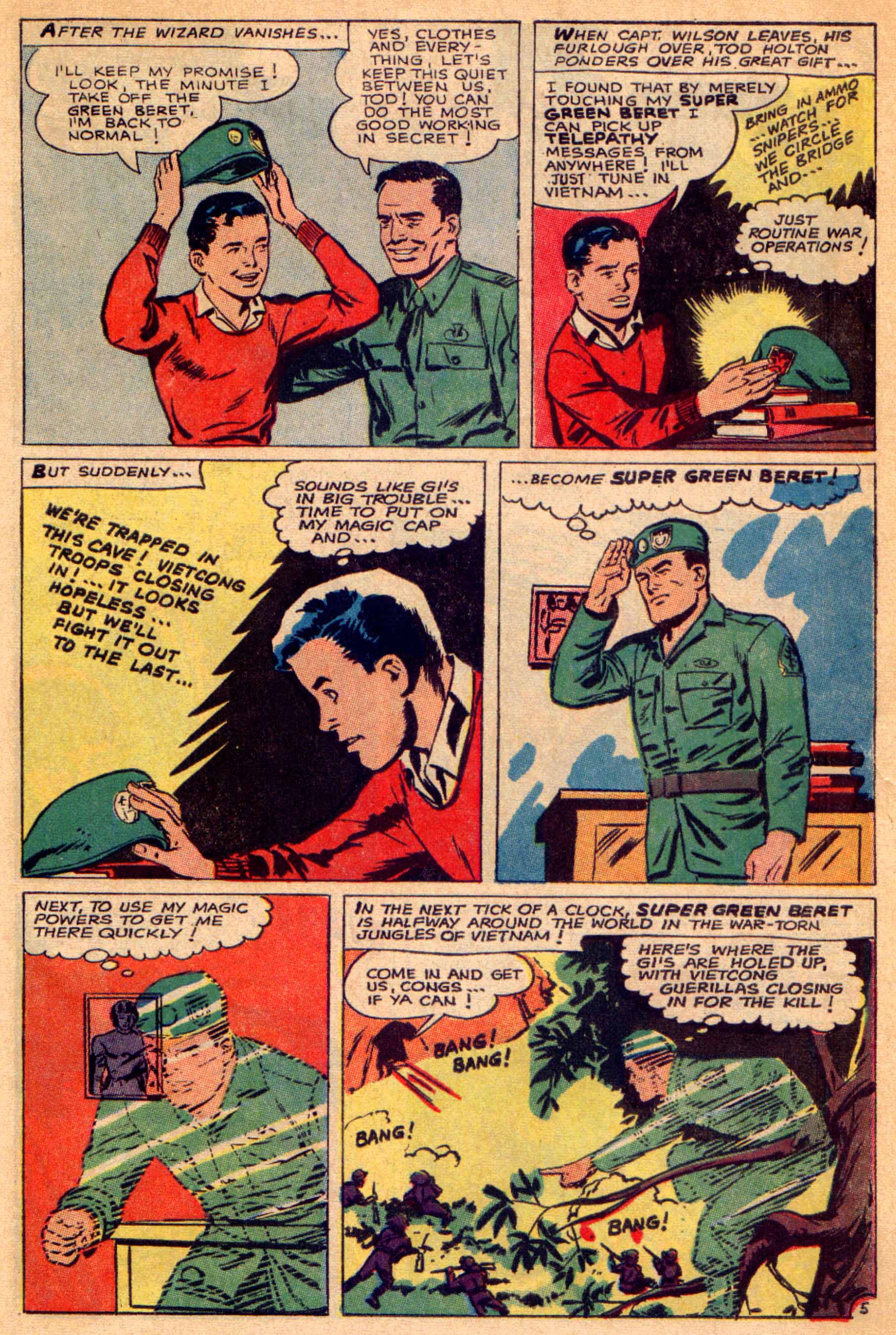 Read online Super Green Beret comic -  Issue #1 - 7