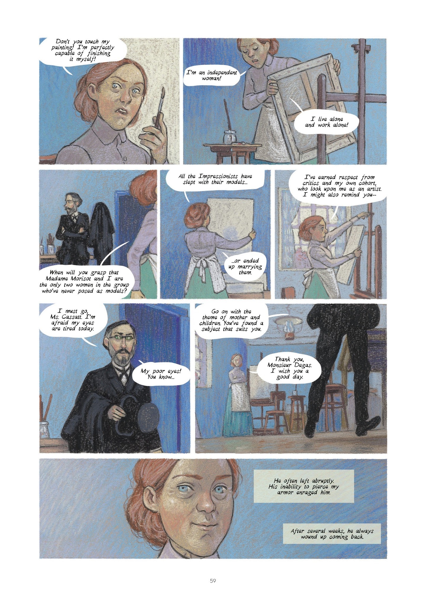 Read online Degas and Cassatt: The Dance of Solitude comic -  Issue # TPB - 58