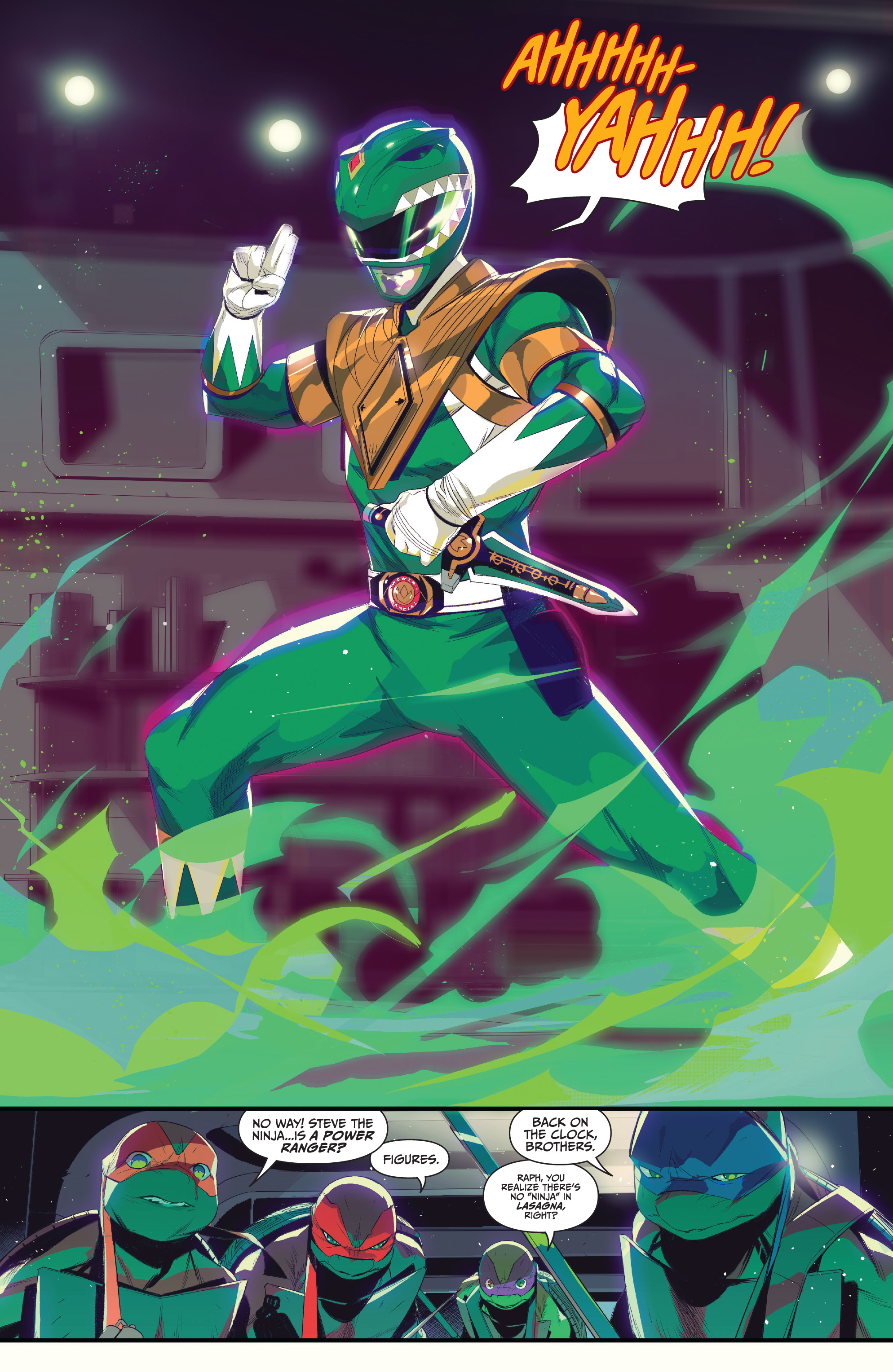 Read online Mighty Morphin Power Rangers: Teenage Mutant Ninja Turtles comic -  Issue #1 - 18