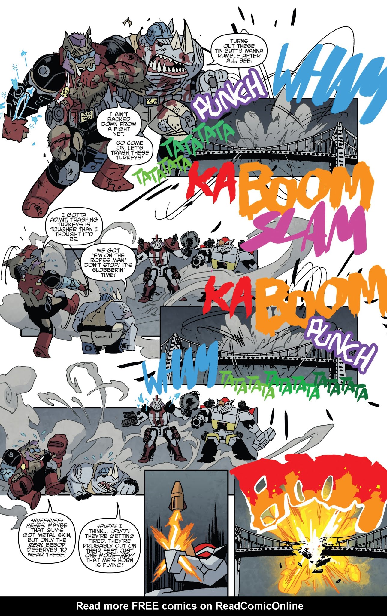 Read online Teenage Mutant Ninja Turtles: Bebop & Rocksteady Hit the Road comic -  Issue #5 - 12