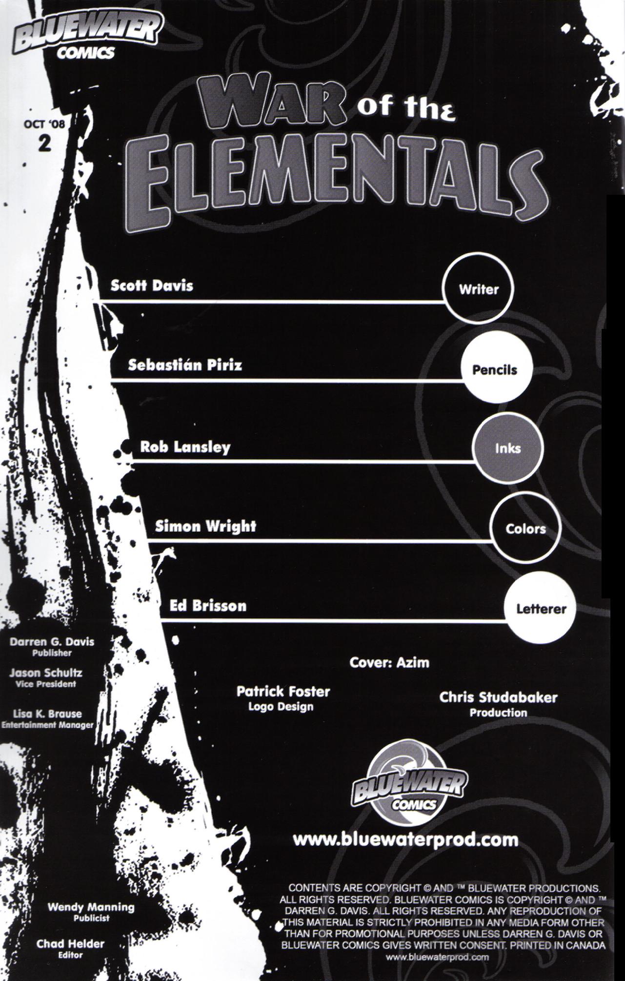 Read online War of The Elementals comic -  Issue #2 - 2