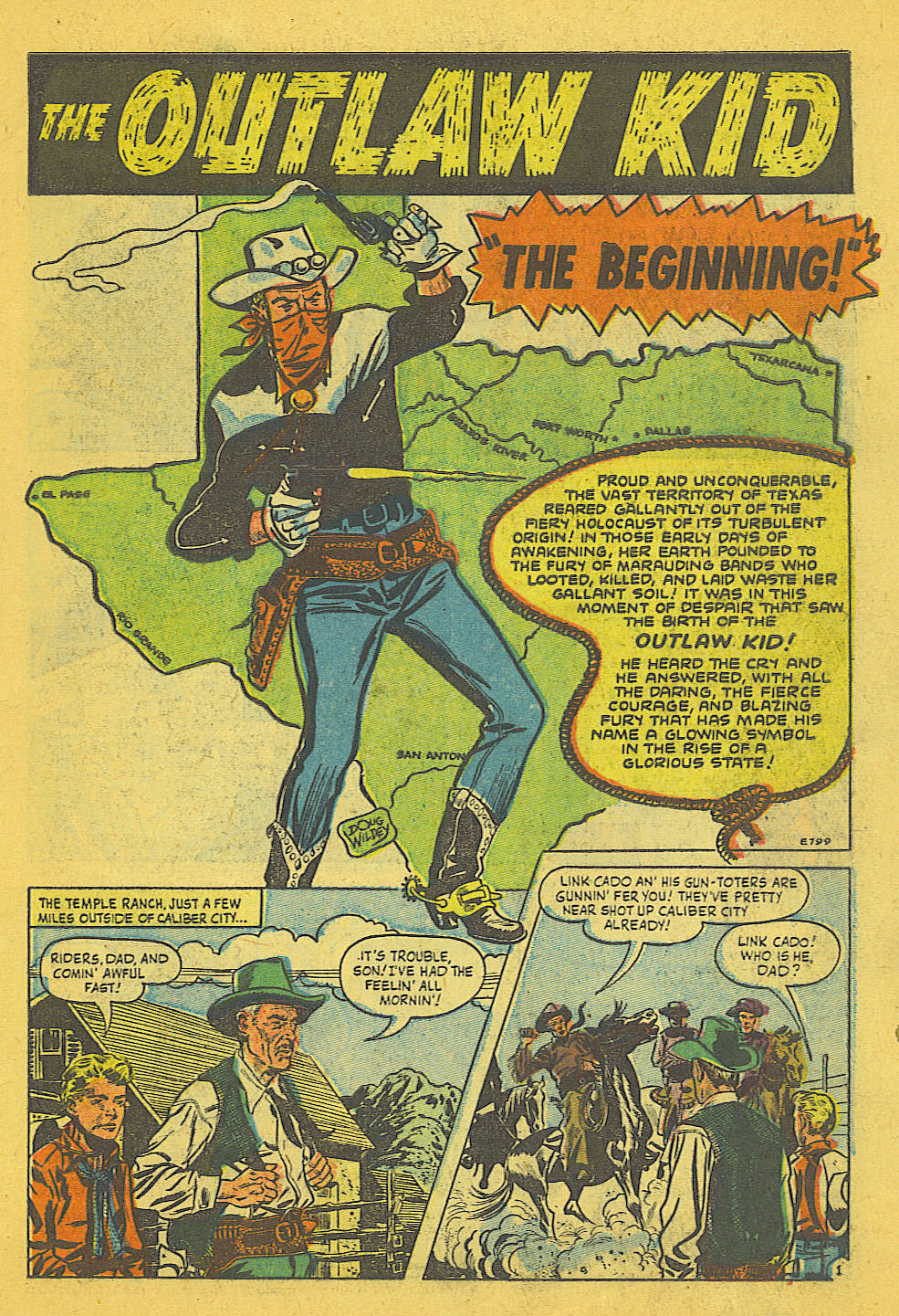 Read online The Outlaw Kid (1954) comic -  Issue #1 - 2