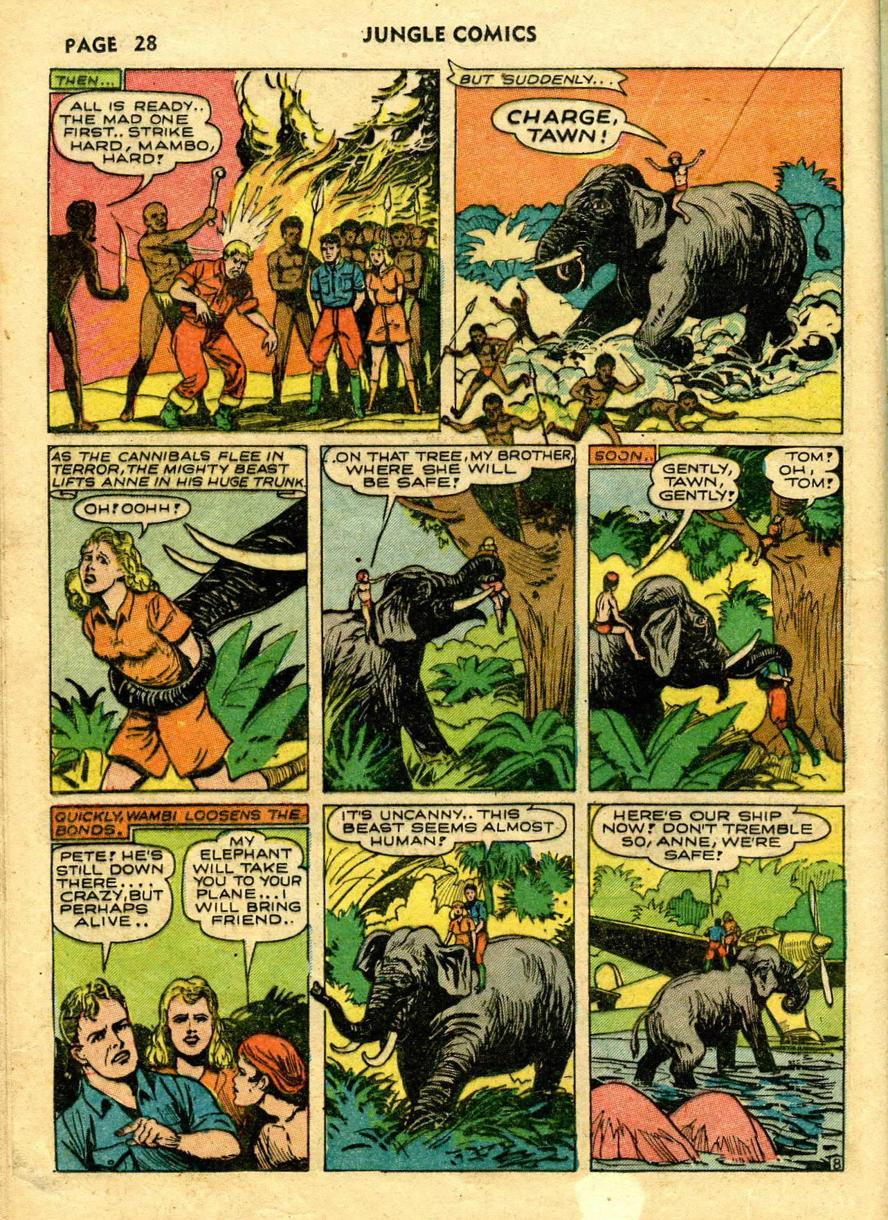 Read online Jungle Comics comic -  Issue #28 - 31