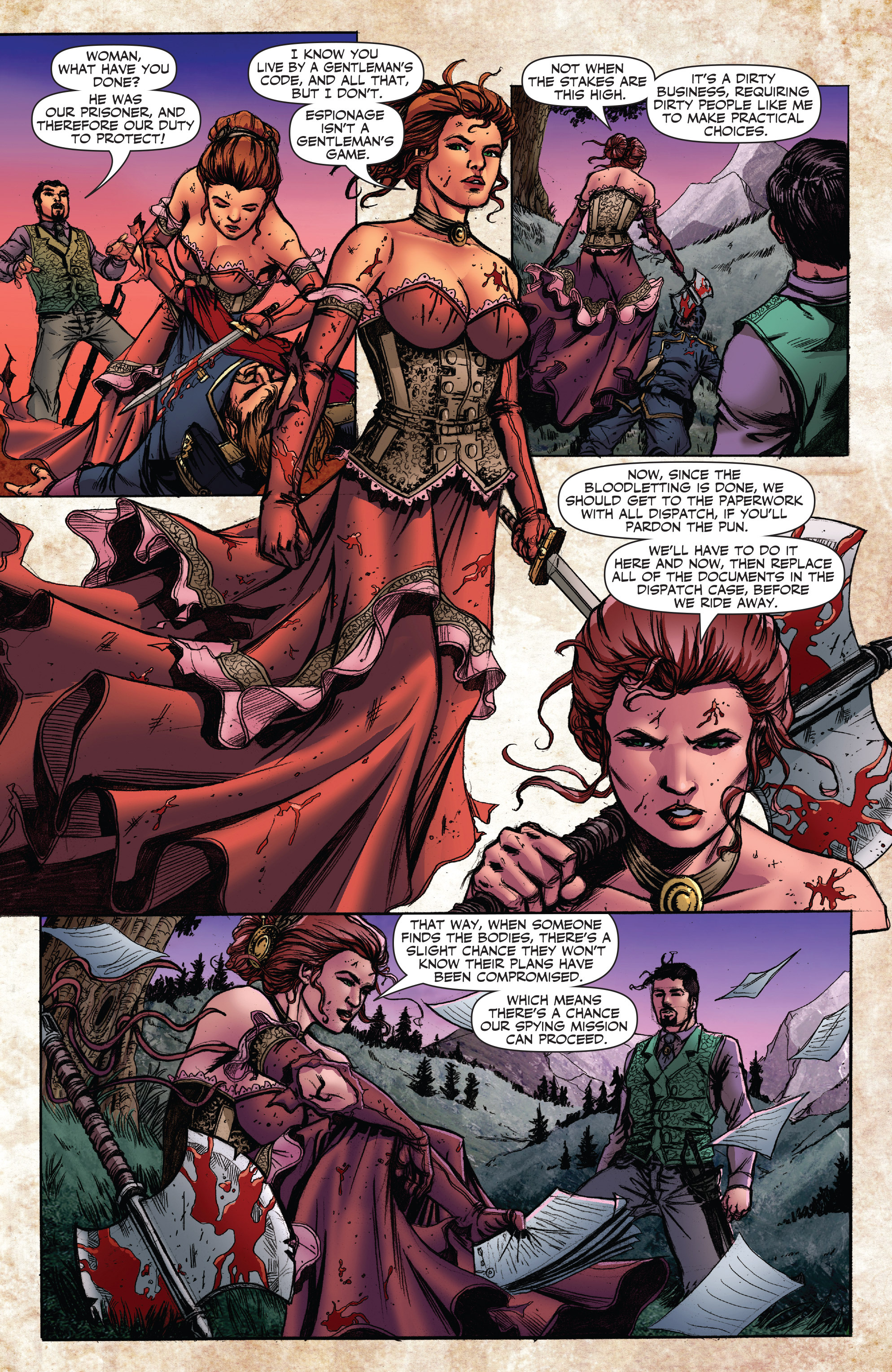 Read online Legenderry: A Steampunk Adventure comic -  Issue #7 - 10