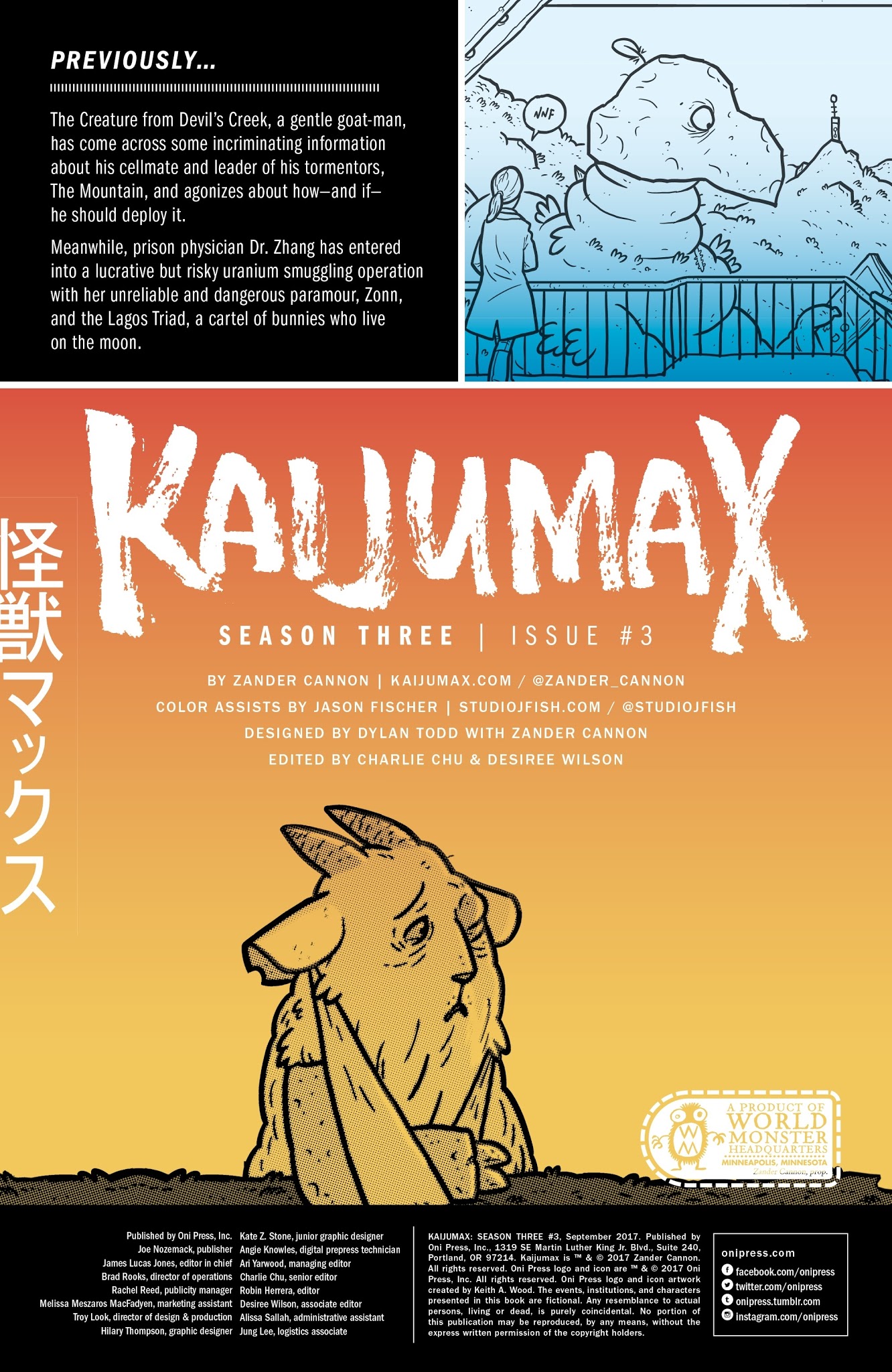 Read online Kaijumax: Season Three comic -  Issue #3 - 2