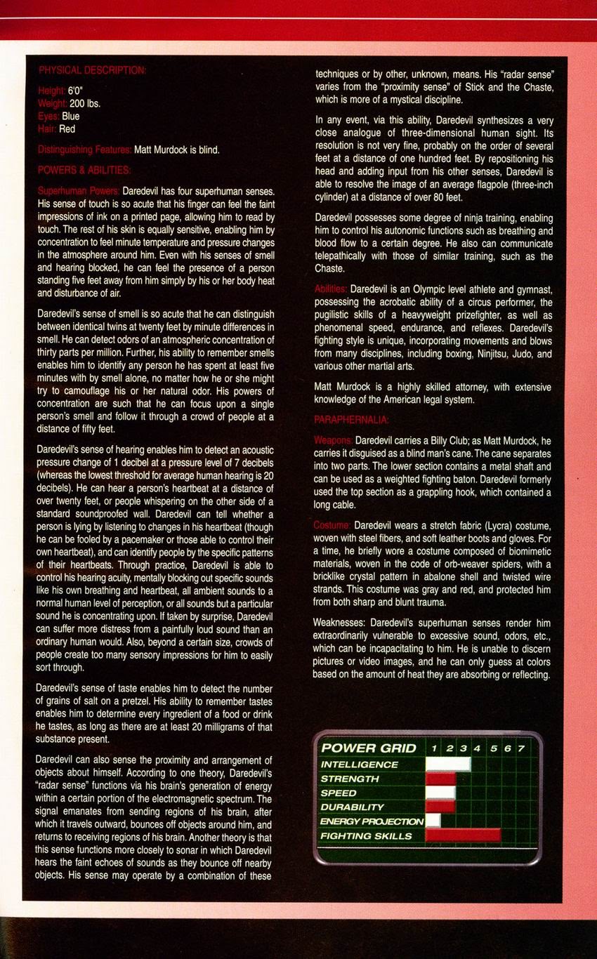 Official Handbook of the Marvel Universe: Daredevil 2004 issue Full - Page 13
