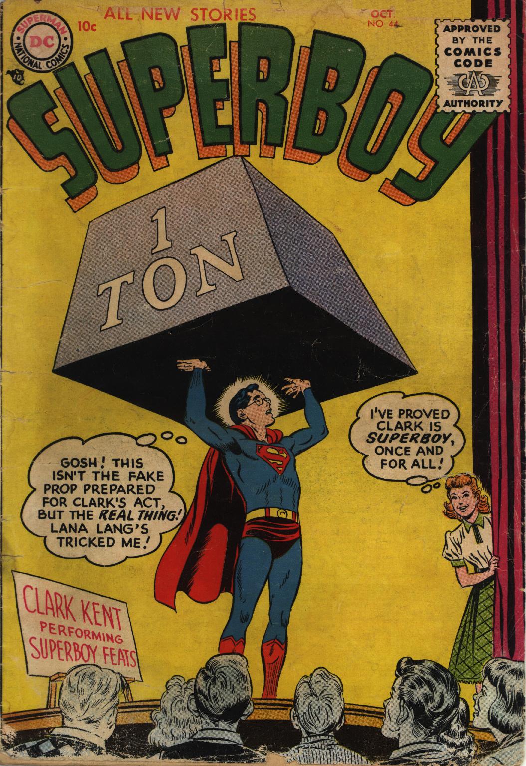 Read online Superboy (1949) comic -  Issue #44 - 1