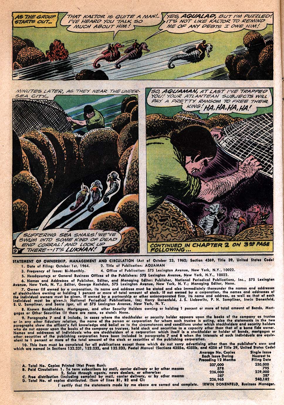 Read online Aquaman (1962) comic -  Issue #20 - 12