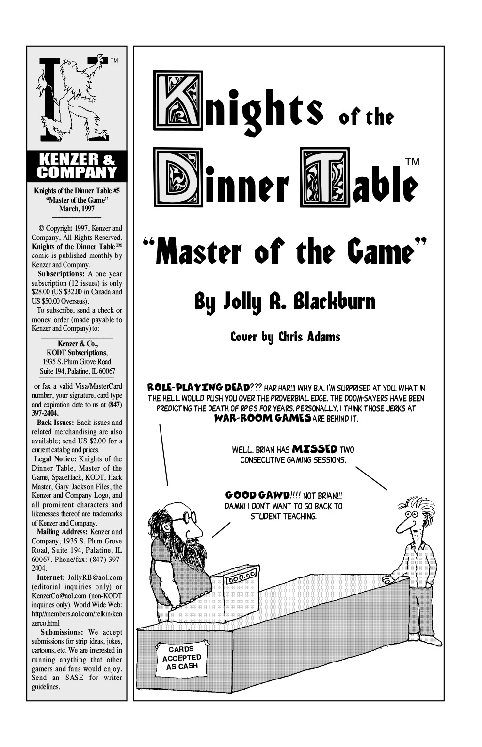 Read online Knights of the Dinner Table comic -  Issue #5 - 3