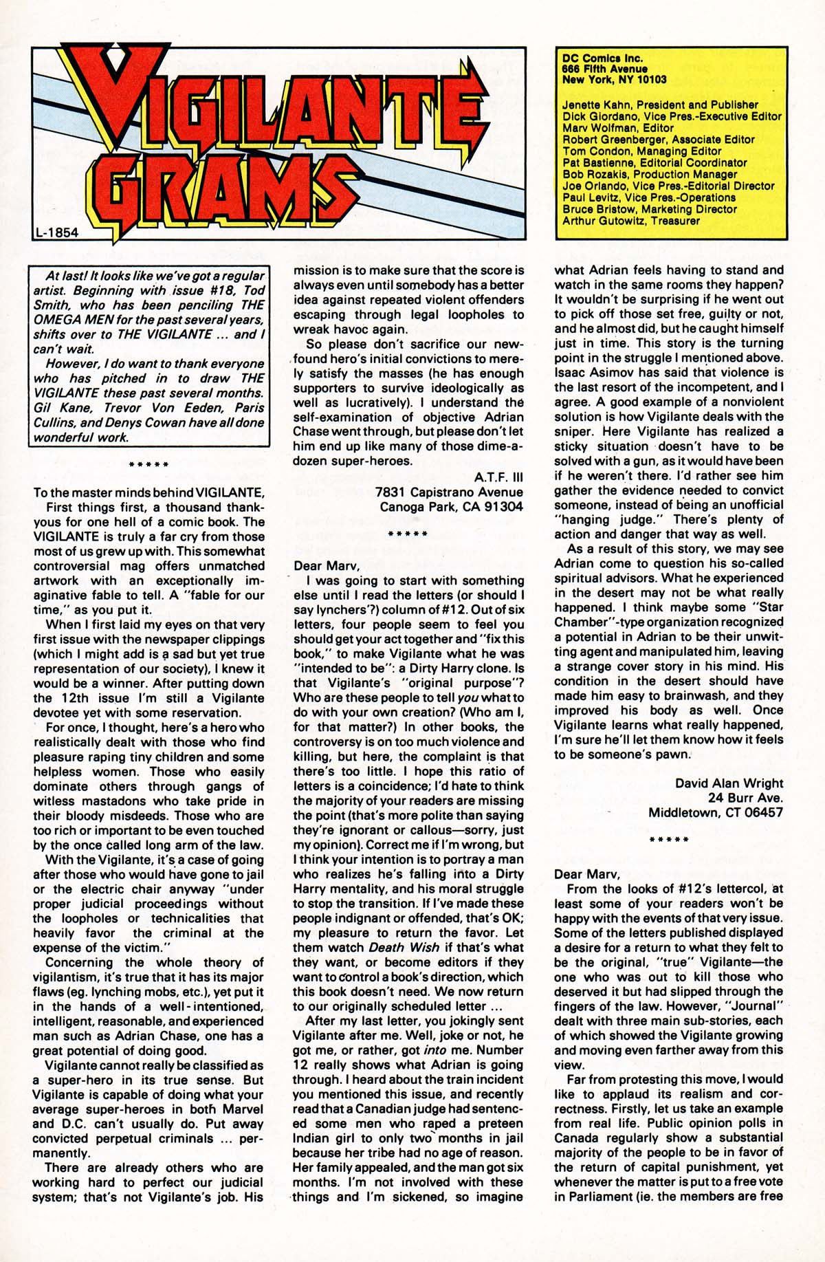 Read online Vigilante (1983) comic -  Issue #16 - 25