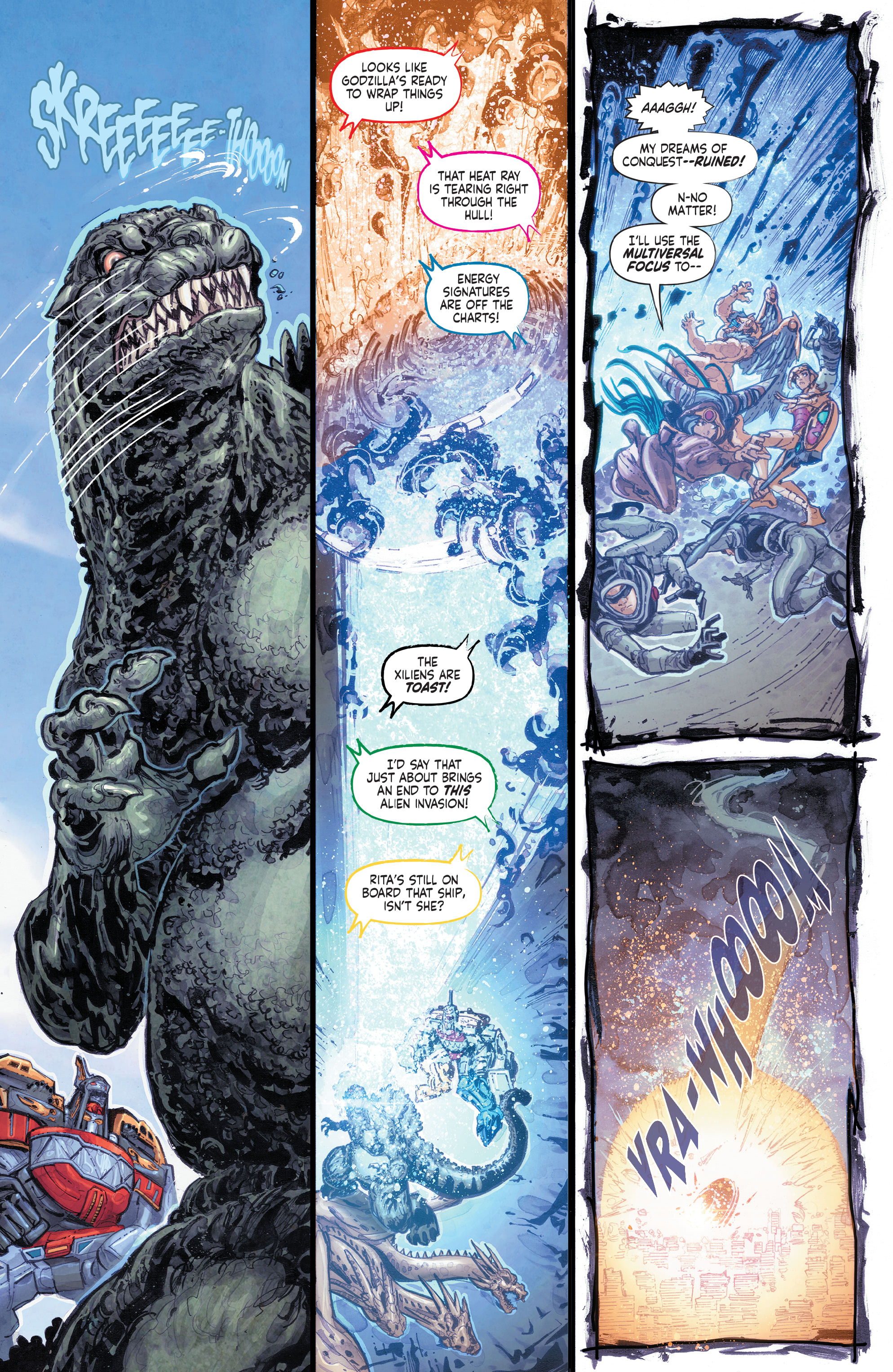 Read online Godzilla vs. The Mighty Morphin Power Rangers comic -  Issue #5 - 13