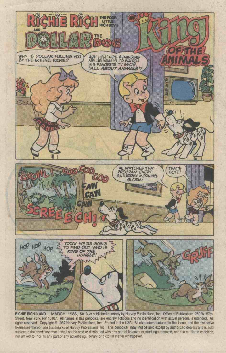 Read online Richie Rich & Dollar the Dog comic -  Issue #3 - 4