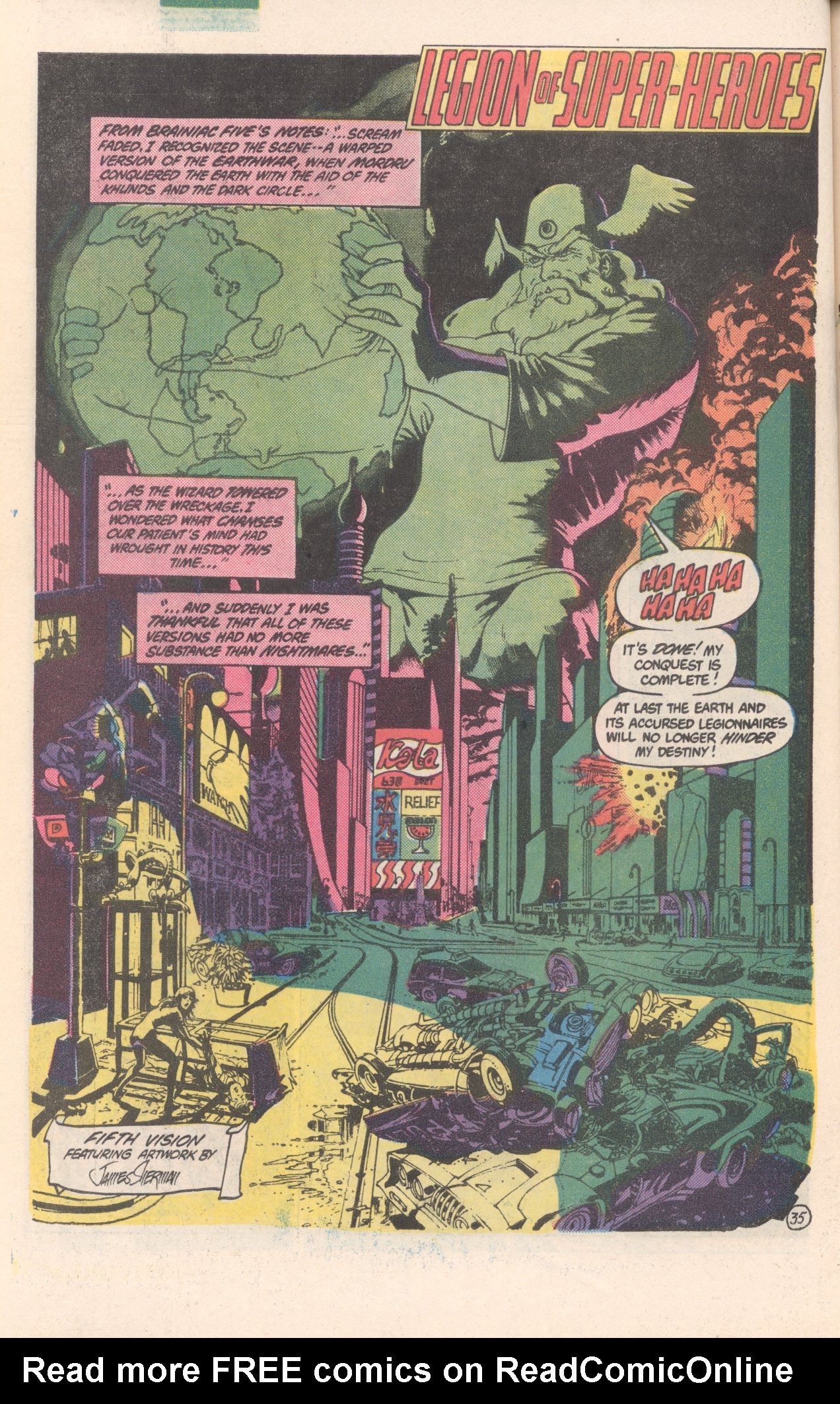 Read online Legion of Super-Heroes (1980) comic -  Issue #300 - 36