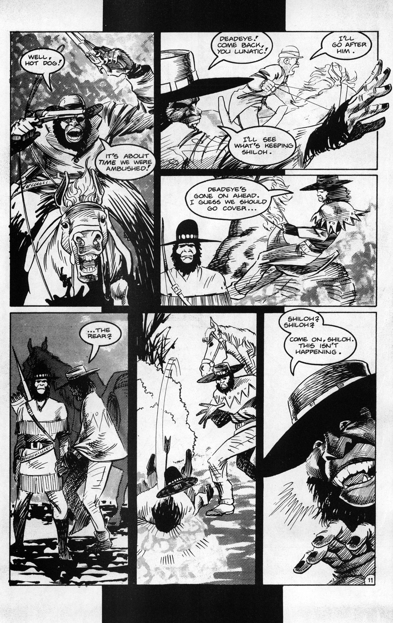 Read online Planet of the Apes (1990) comic -  Issue #20 - 13