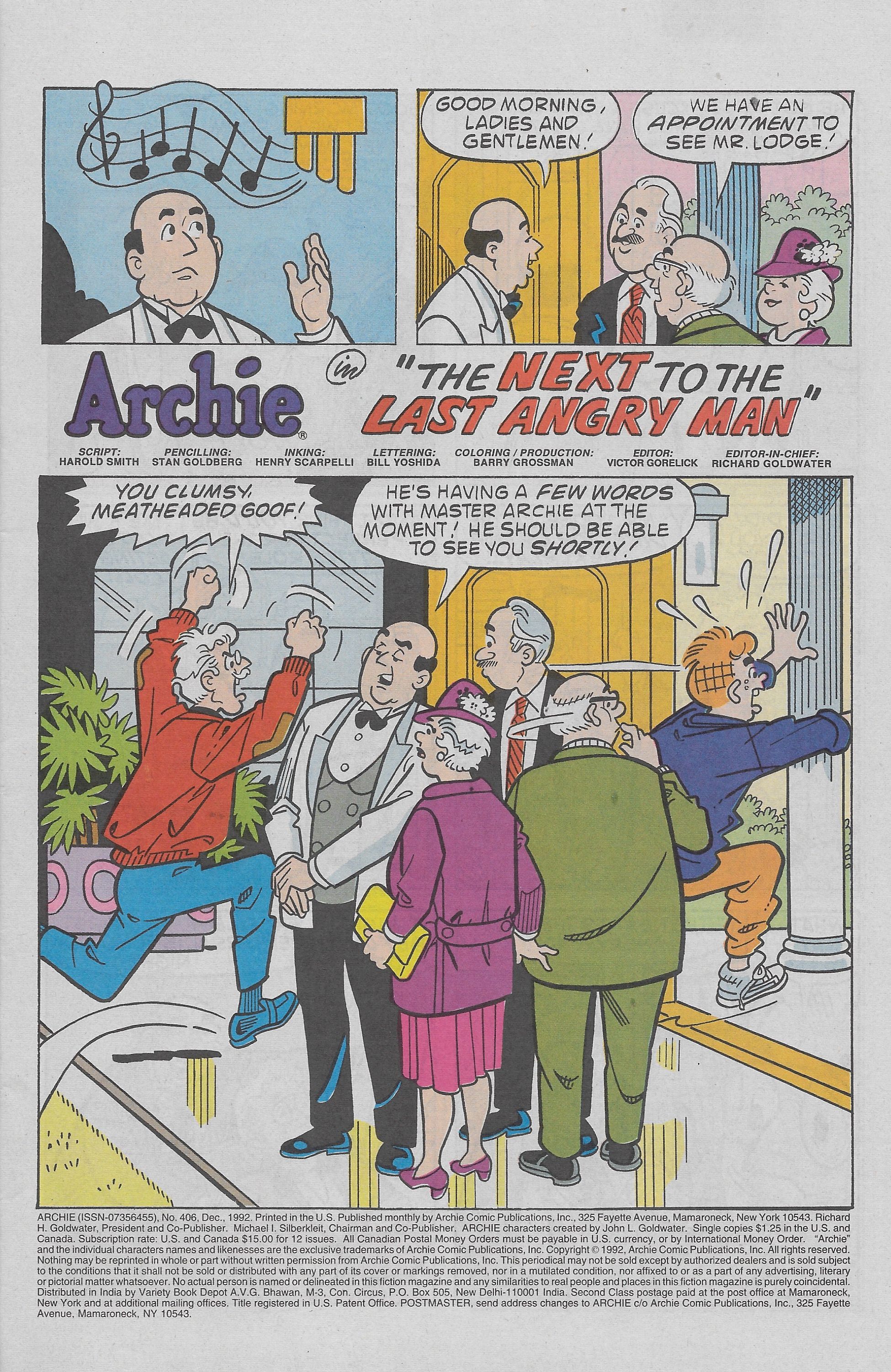 Read online Archie (1960) comic -  Issue #406 - 3