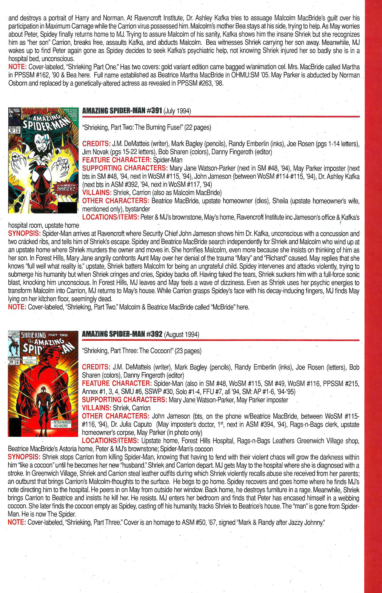 Read online Official Index to the Marvel Universe comic -  Issue #9 - 17