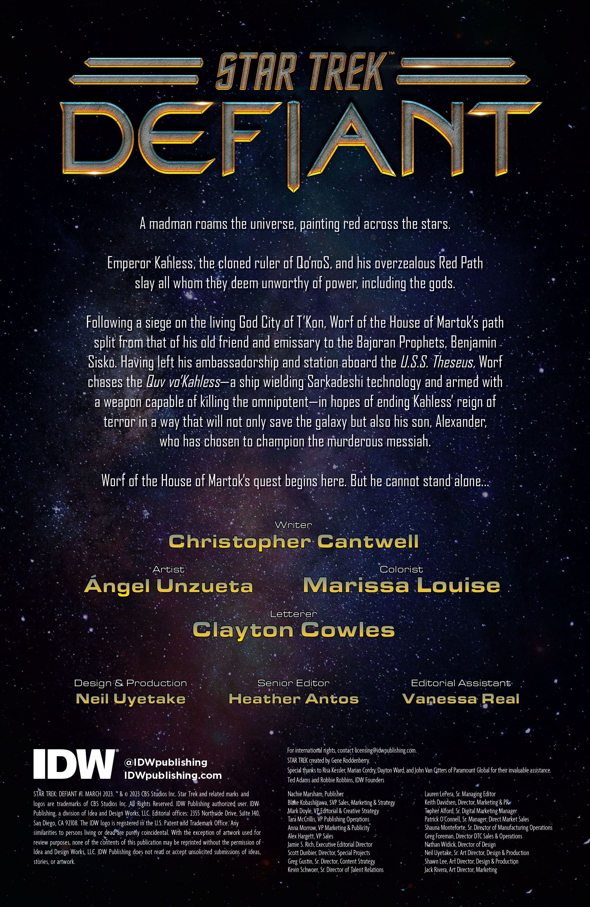 Read online Star Trek: Defiant comic -  Issue #1 - 2