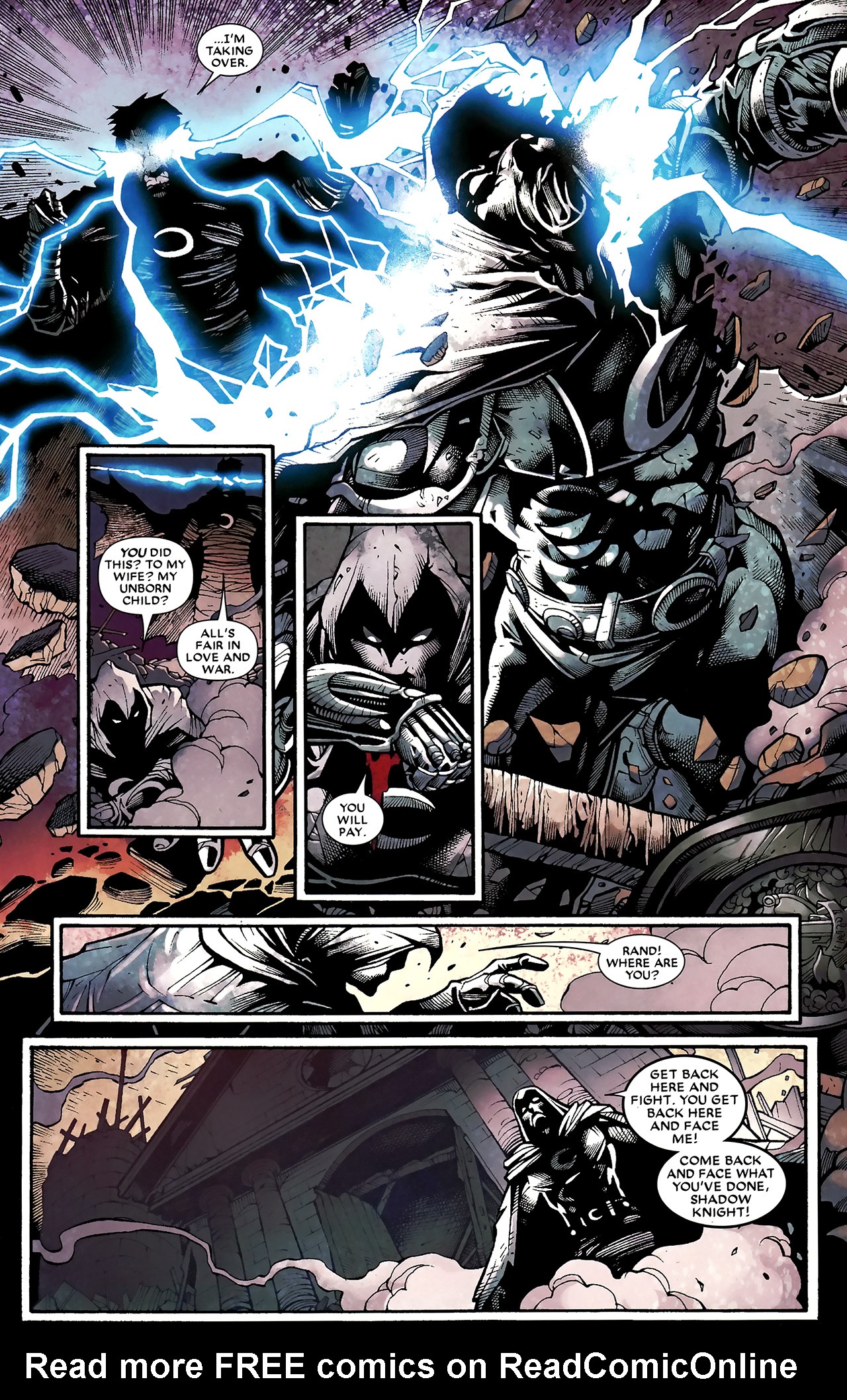 Read online Shadowland: Moon Knight comic -  Issue #3 - 4