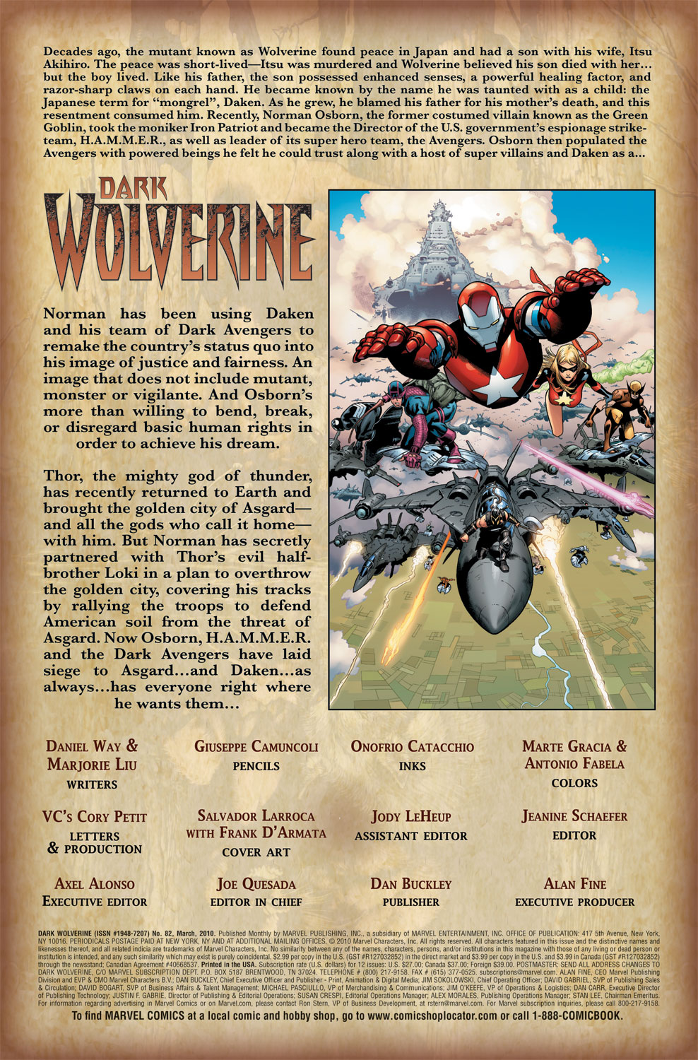 Read online Dark Wolverine comic -  Issue #82 - 2