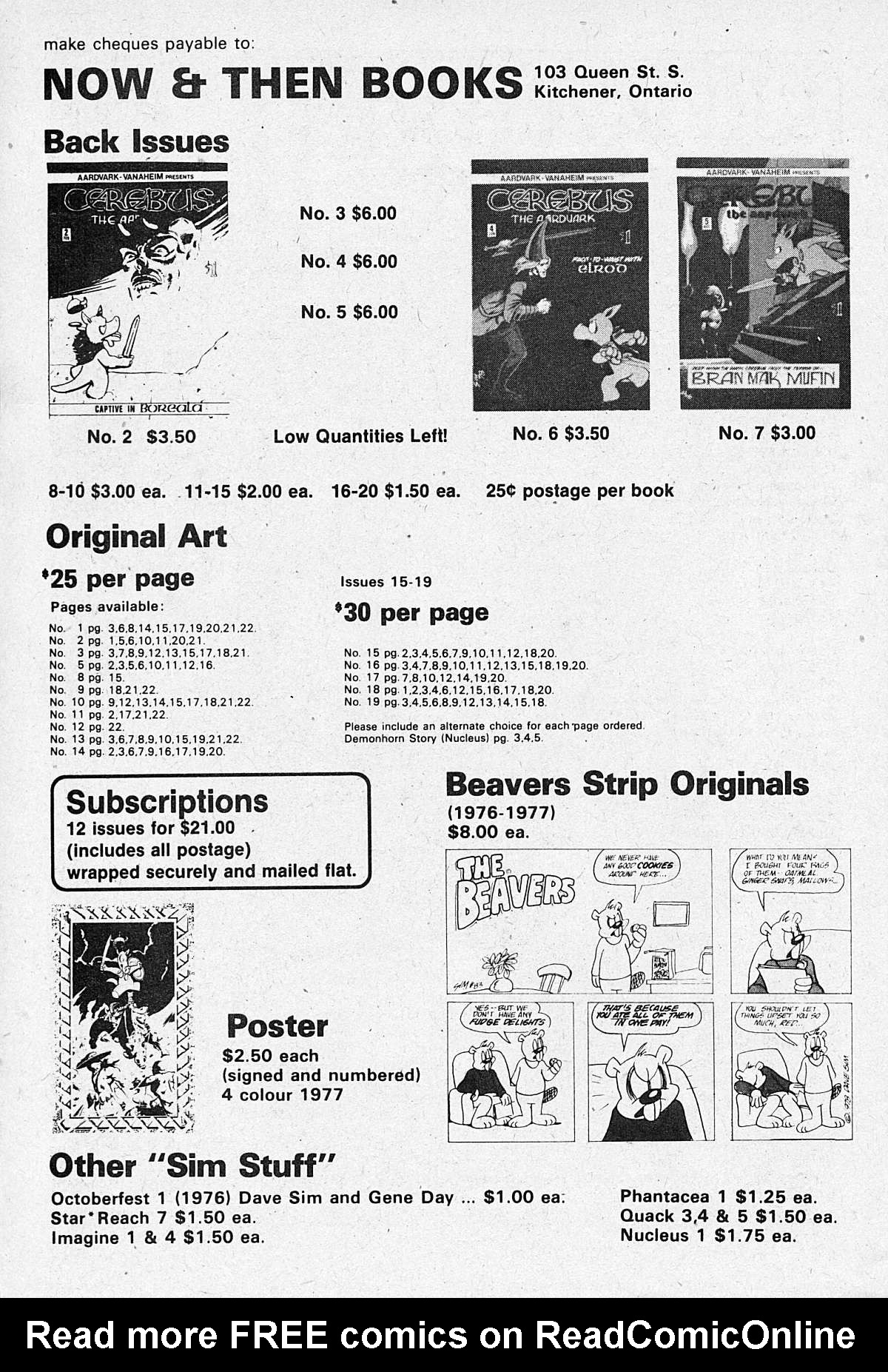 Read online Cerebus comic -  Issue #23 - 24