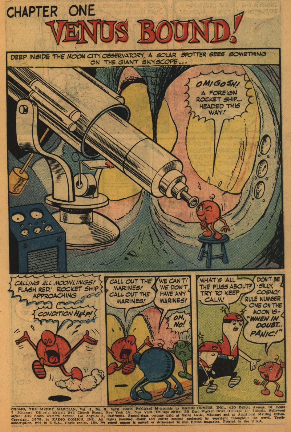 Read online Cosmo the Merry Martian comic -  Issue #3 - 3