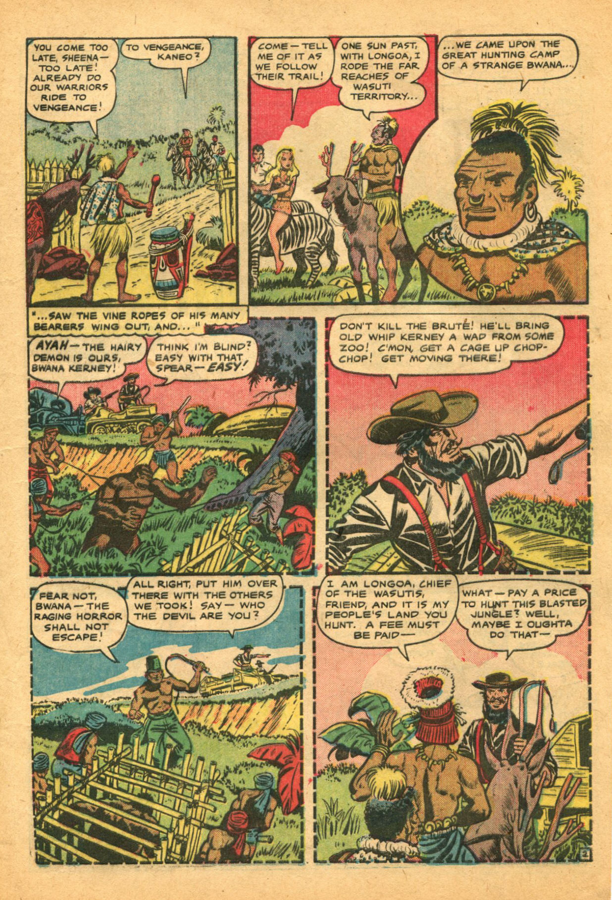 Read online Sheena, Queen of the Jungle (1942) comic -  Issue #12 - 5