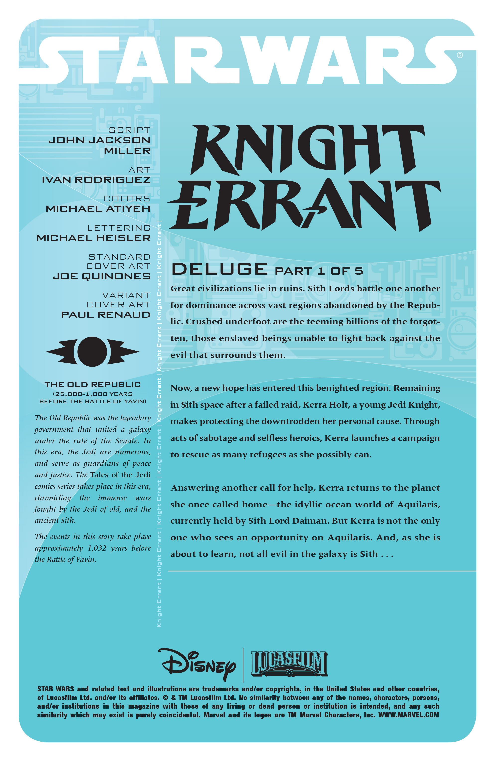 Read online Star Wars: Knight Errant - Deluge comic -  Issue #1 - 2