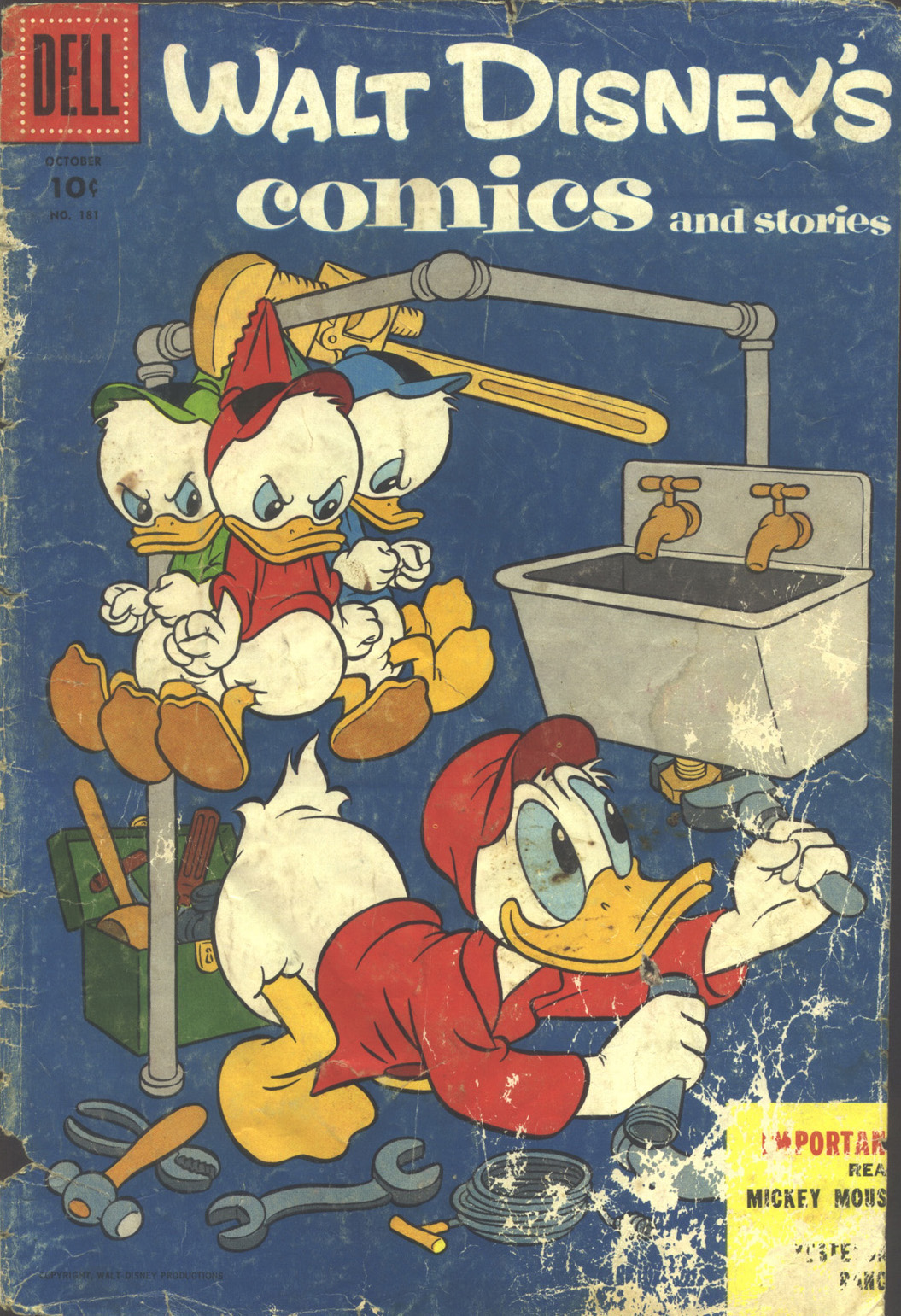 Read online Walt Disney's Comics and Stories comic -  Issue #181 - 1