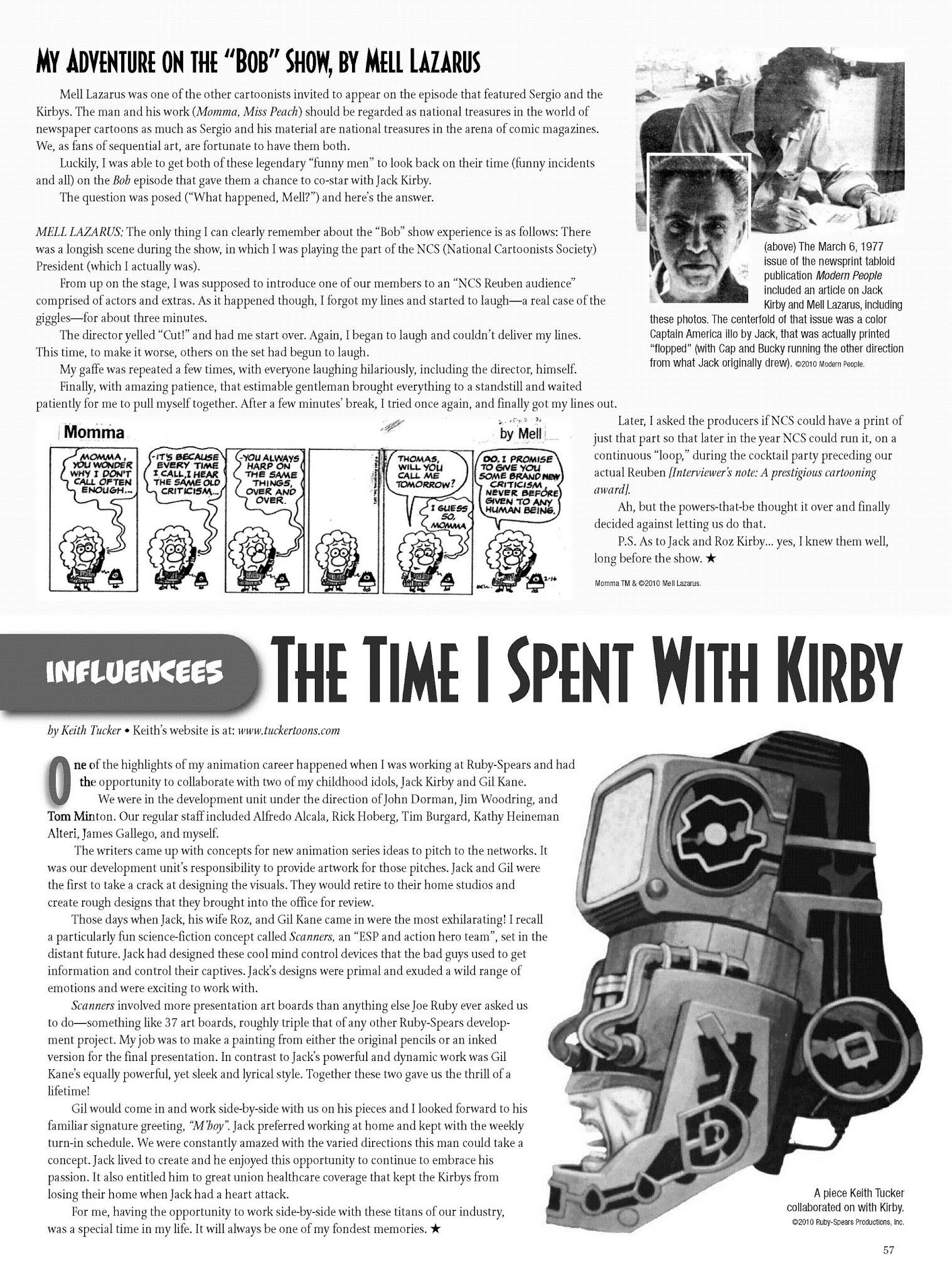 Read online The Jack Kirby Collector comic -  Issue #55 - 56