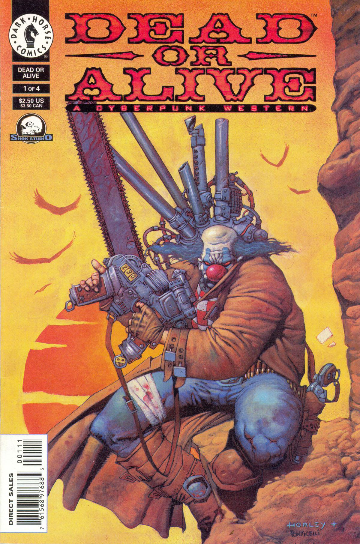 Read online Dead or Alive -- A Cyberpunk Western comic -  Issue #1 - 1