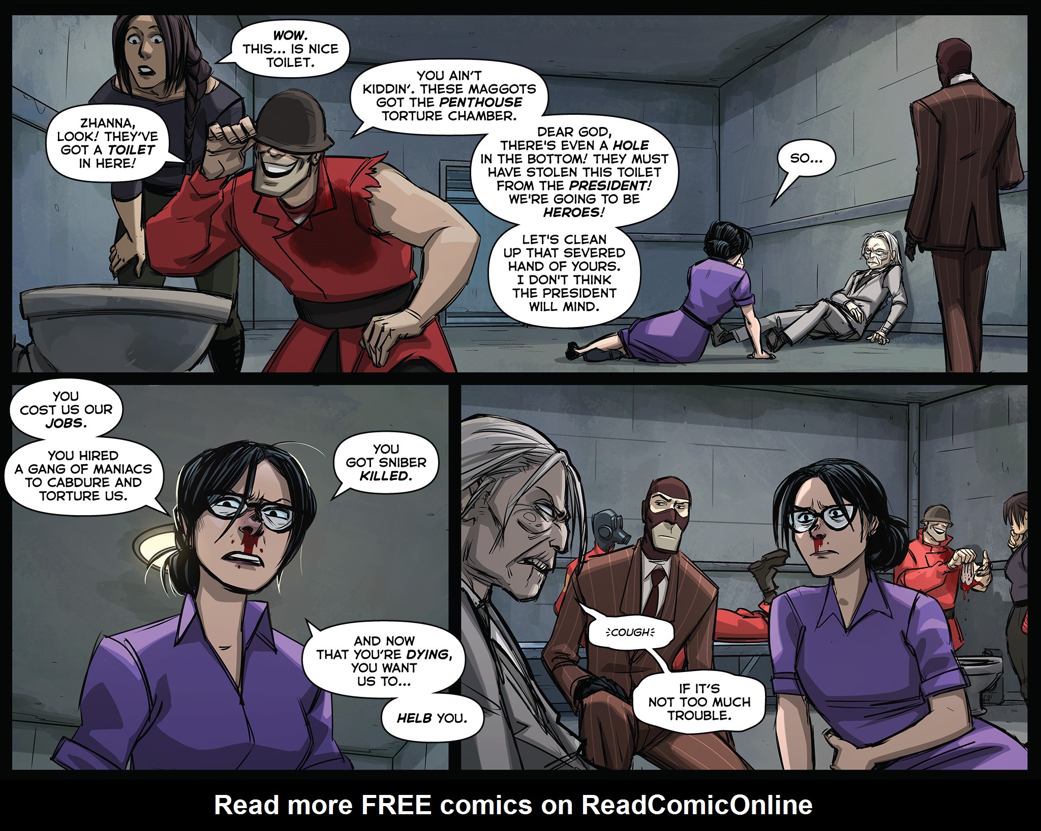 Read online Team Fortress 2 comic -  Issue #5 - 53