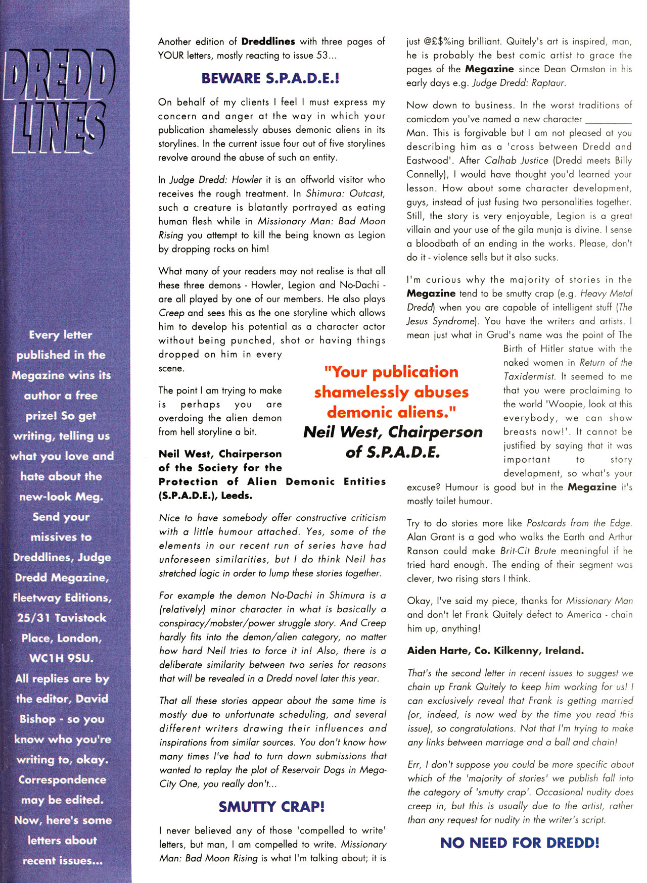Read online Judge Dredd: The Megazine (vol. 2) comic -  Issue #57 - 39