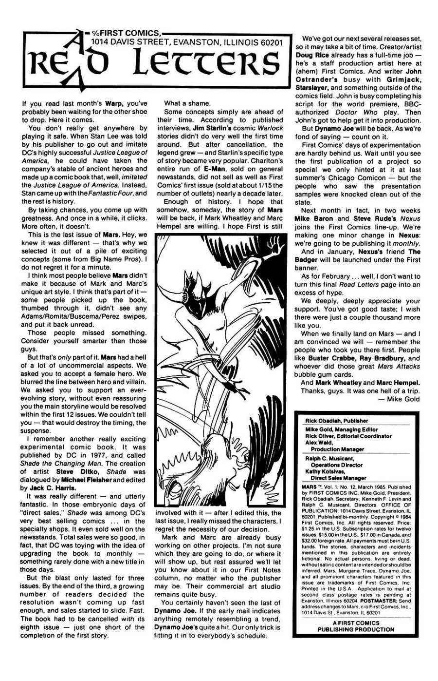 Read online Mars comic -  Issue #12 - 2