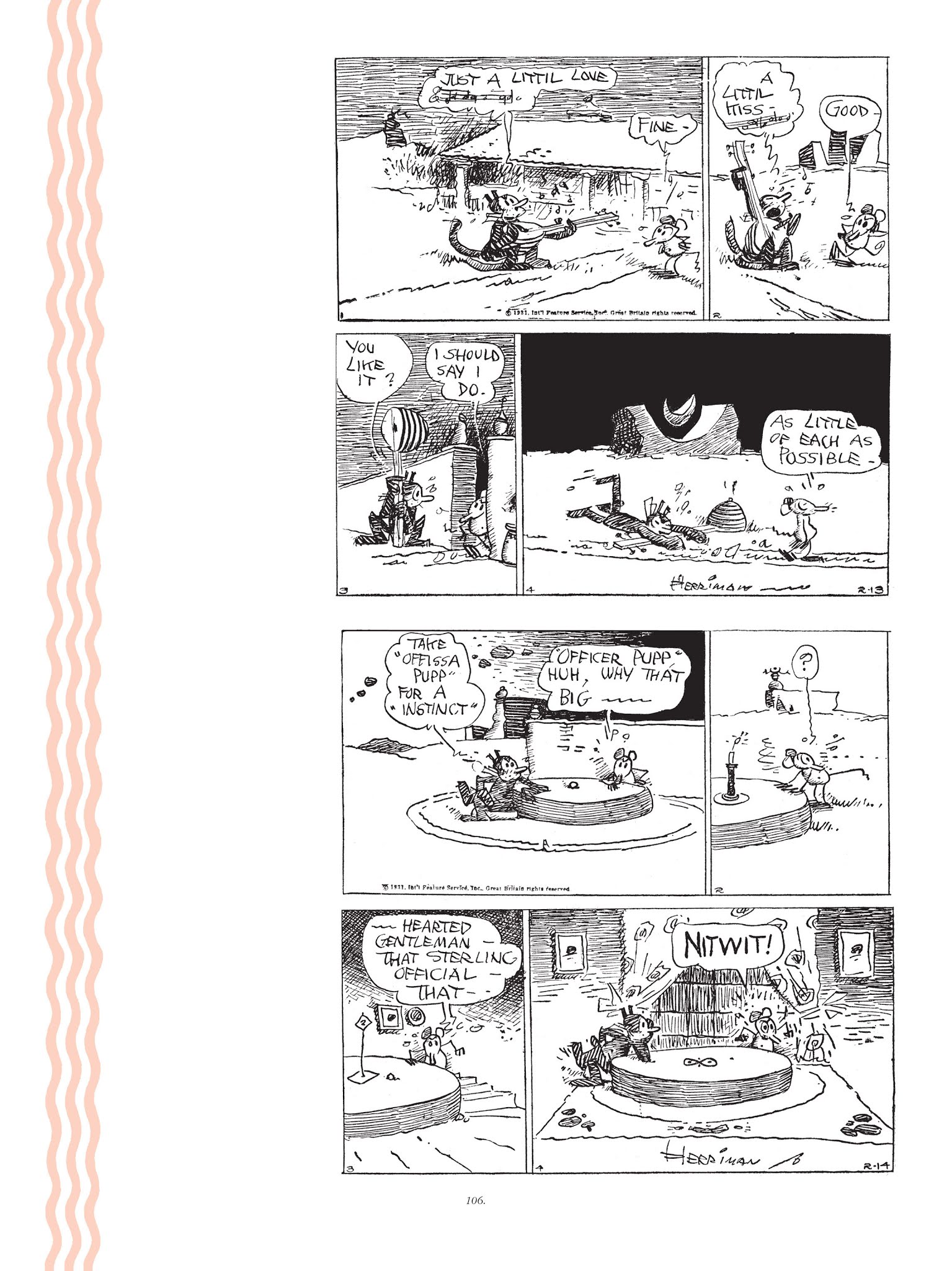 Read online Krazy & Ignatz comic -  Issue # TPB 7 - 103