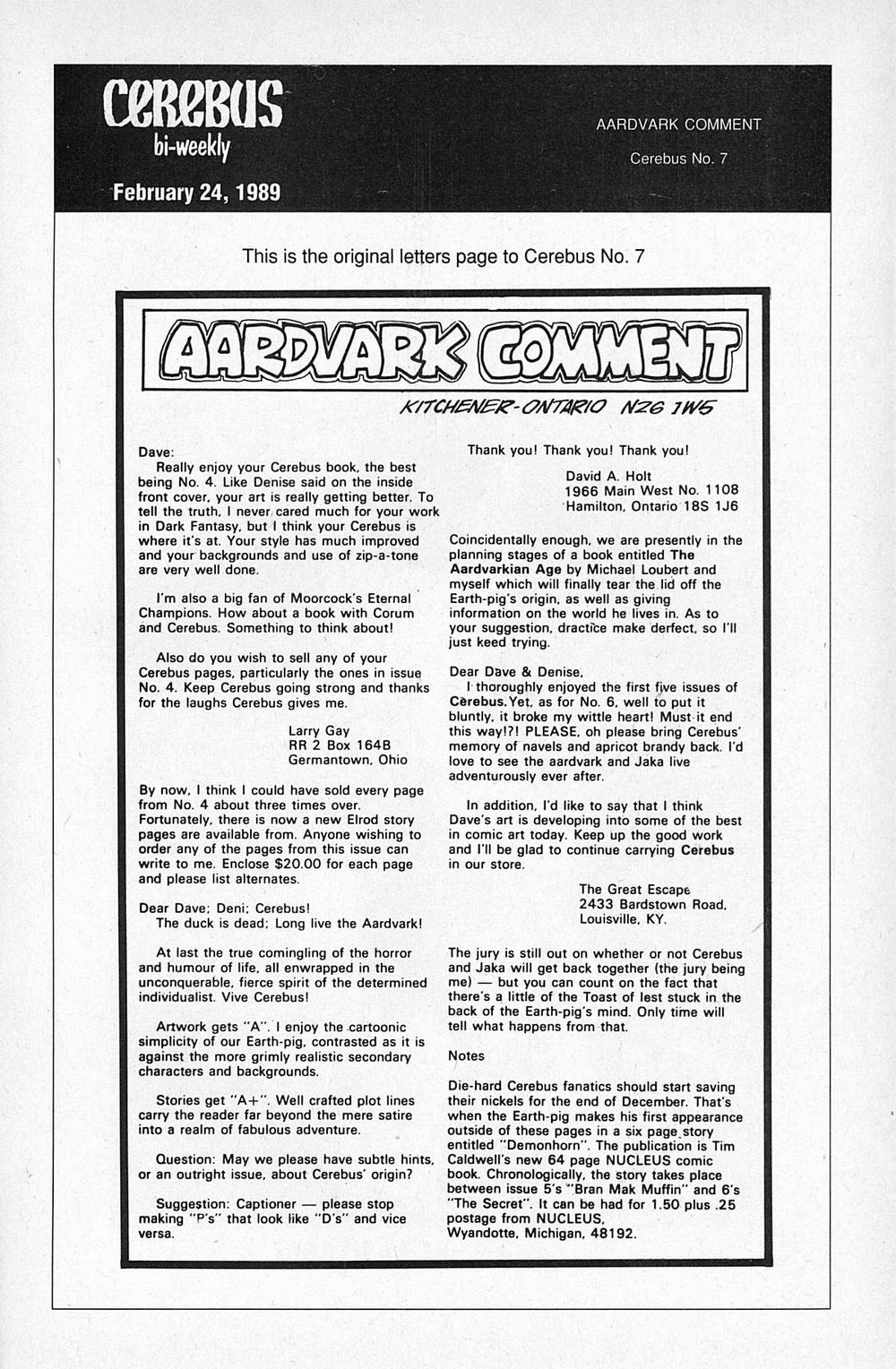 Read online Cerebus comic -  Issue #7 - 27