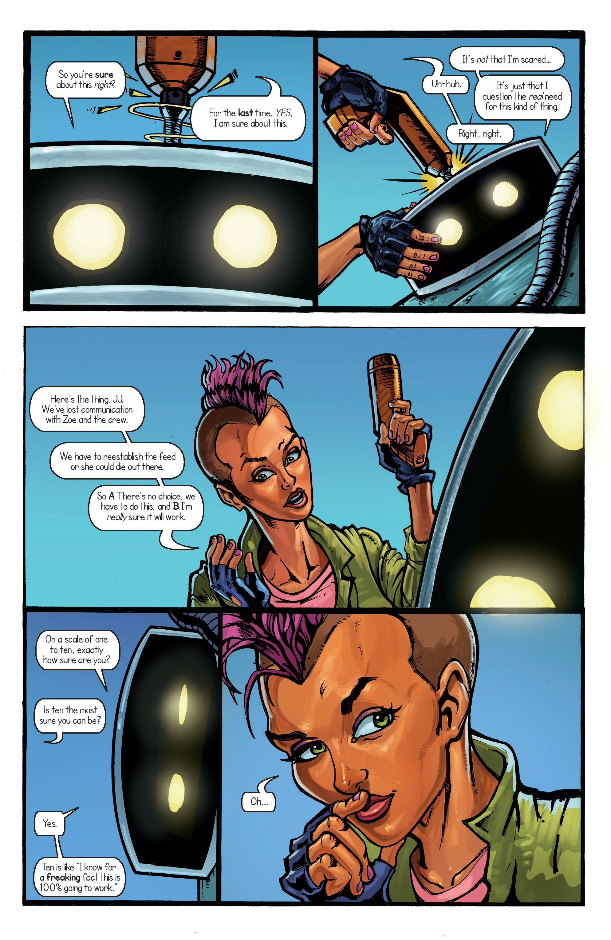 Read online Zoe Dare Versus The Disasteroid comic -  Issue #3 - 2