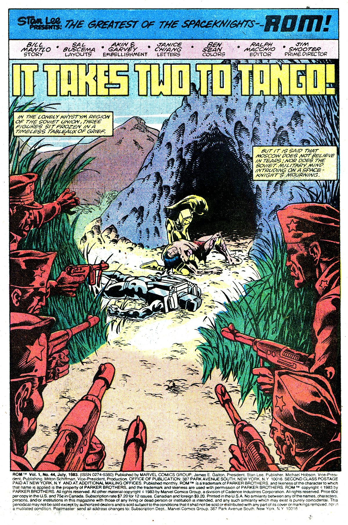 Read online ROM (1979) comic -  Issue #44 - 2