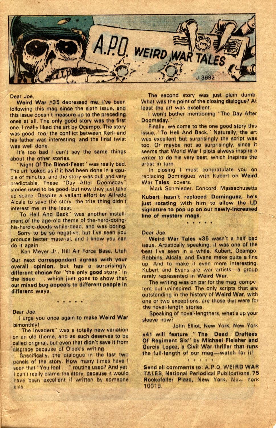 Read online Weird War Tales (1971) comic -  Issue #40 - 33