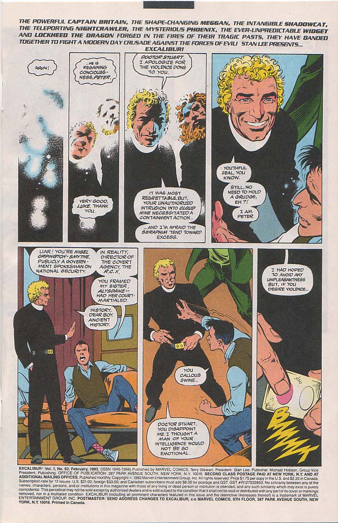 Read online Excalibur (1988) comic -  Issue #62 - 2