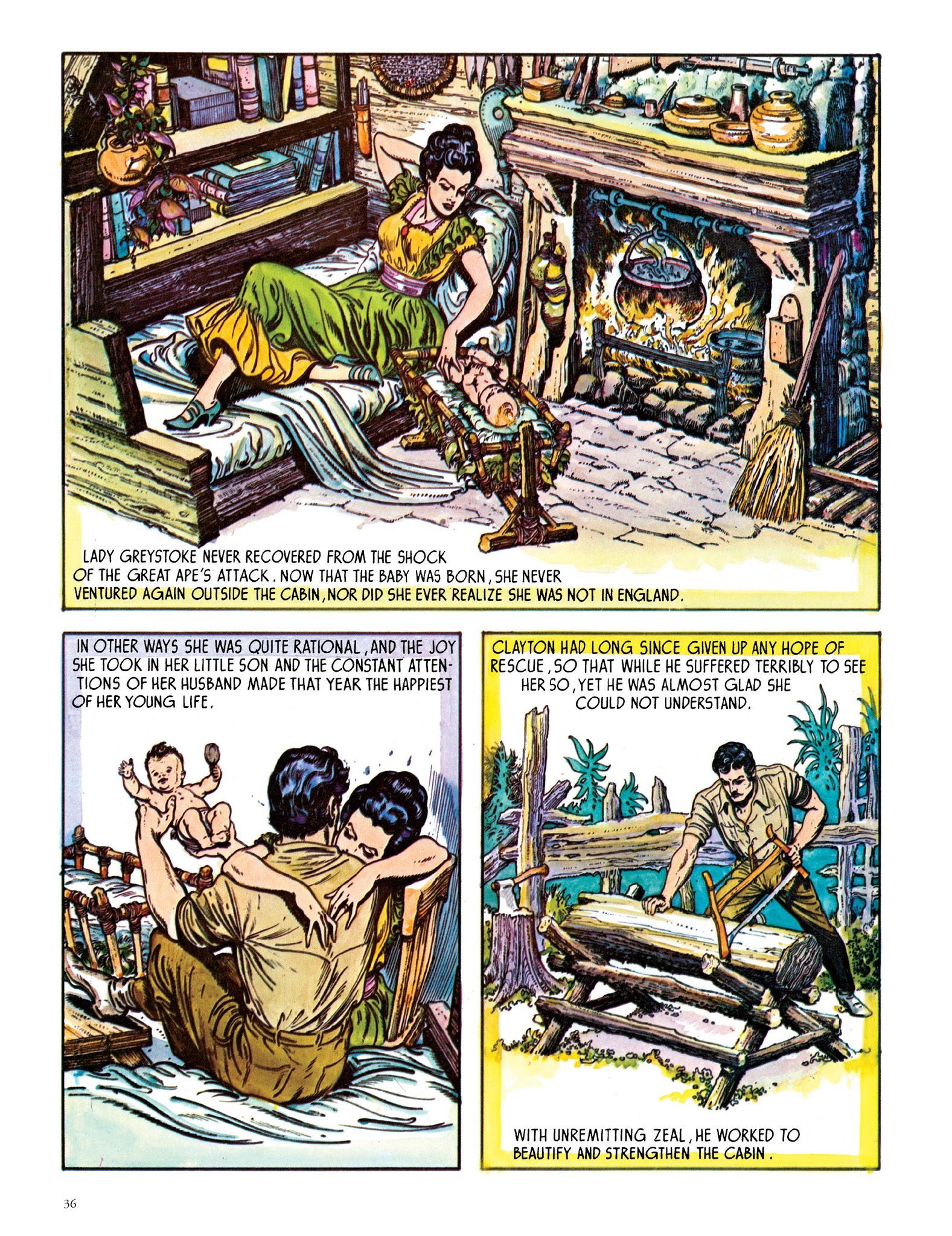 Read online Edgar Rice Burroughs' Tarzan: Burne Hogarth's Lord of the Jungle comic -  Issue # TPB - 38