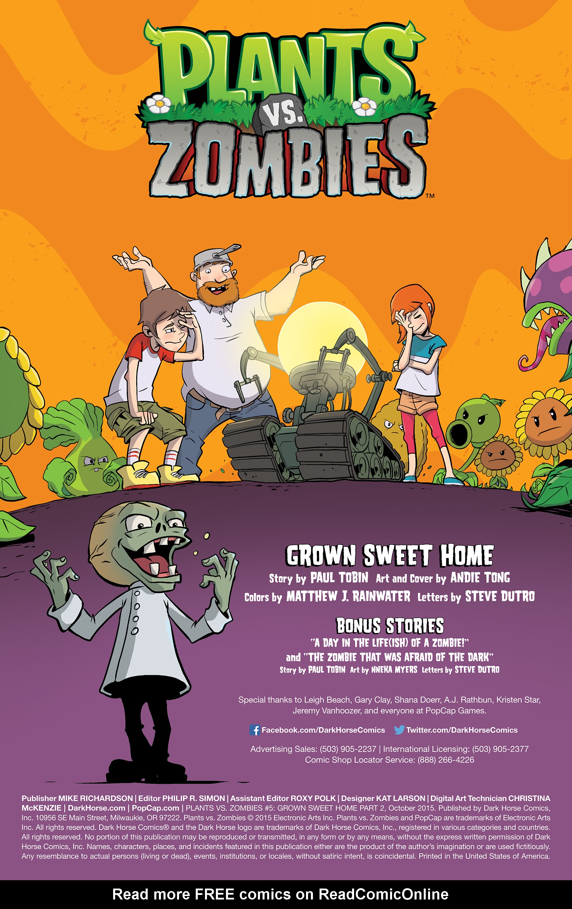 Read online Plants vs. Zombies: Grown Sweet Home comic -  Issue #5 - 2