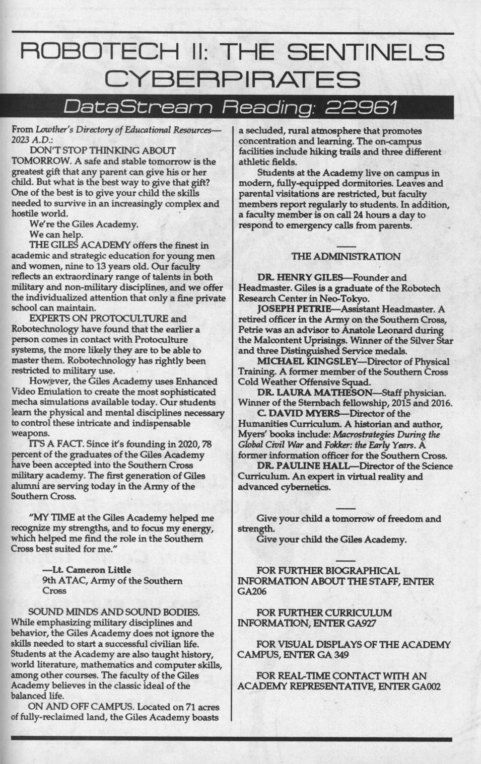 Read online Robotech II: The Sentinels - CyberPirates comic -  Issue #3 - 28